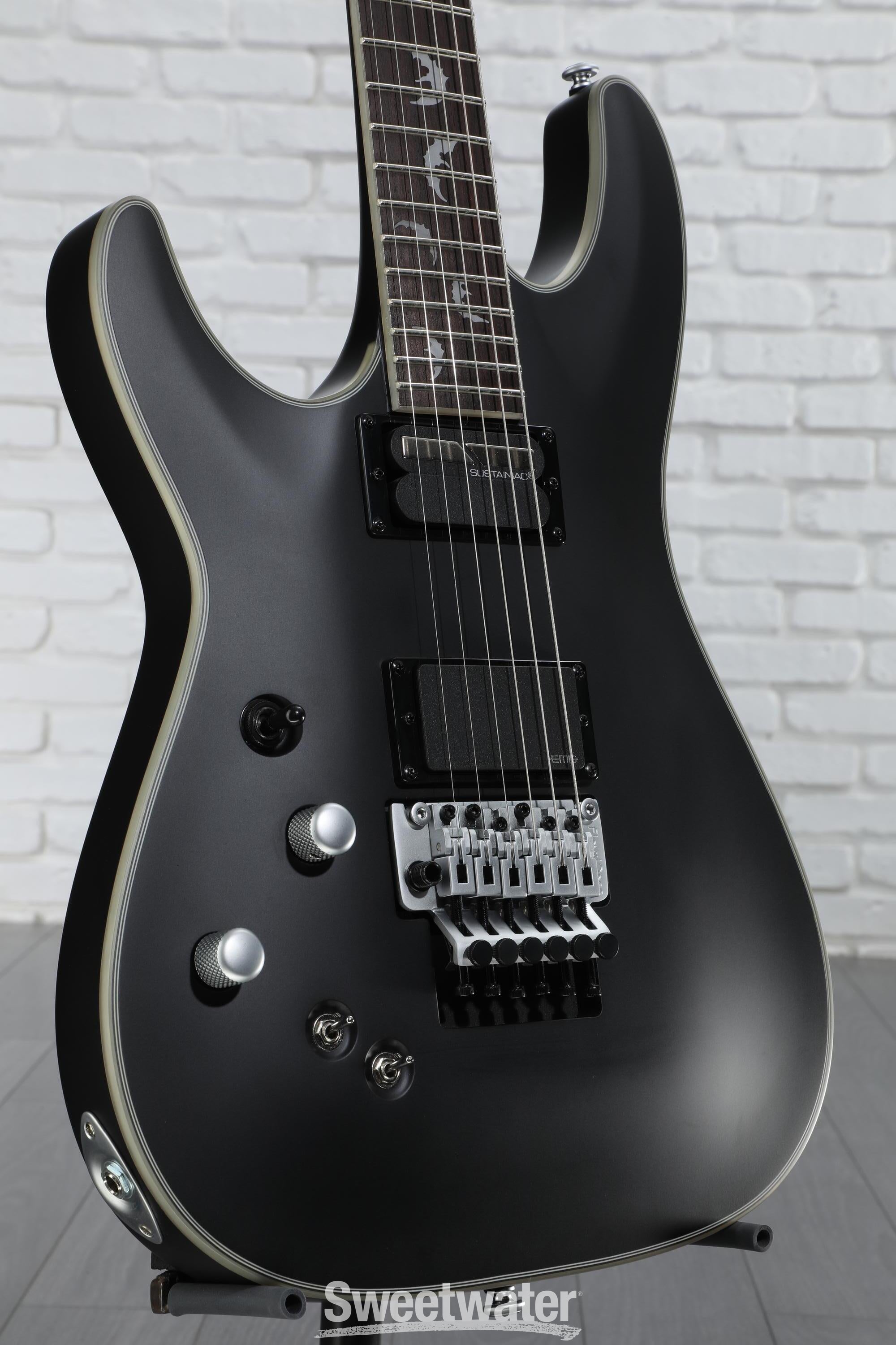 Schecter Damien Platinum 6 FR-S - Satin Black, LH | Sweetwater