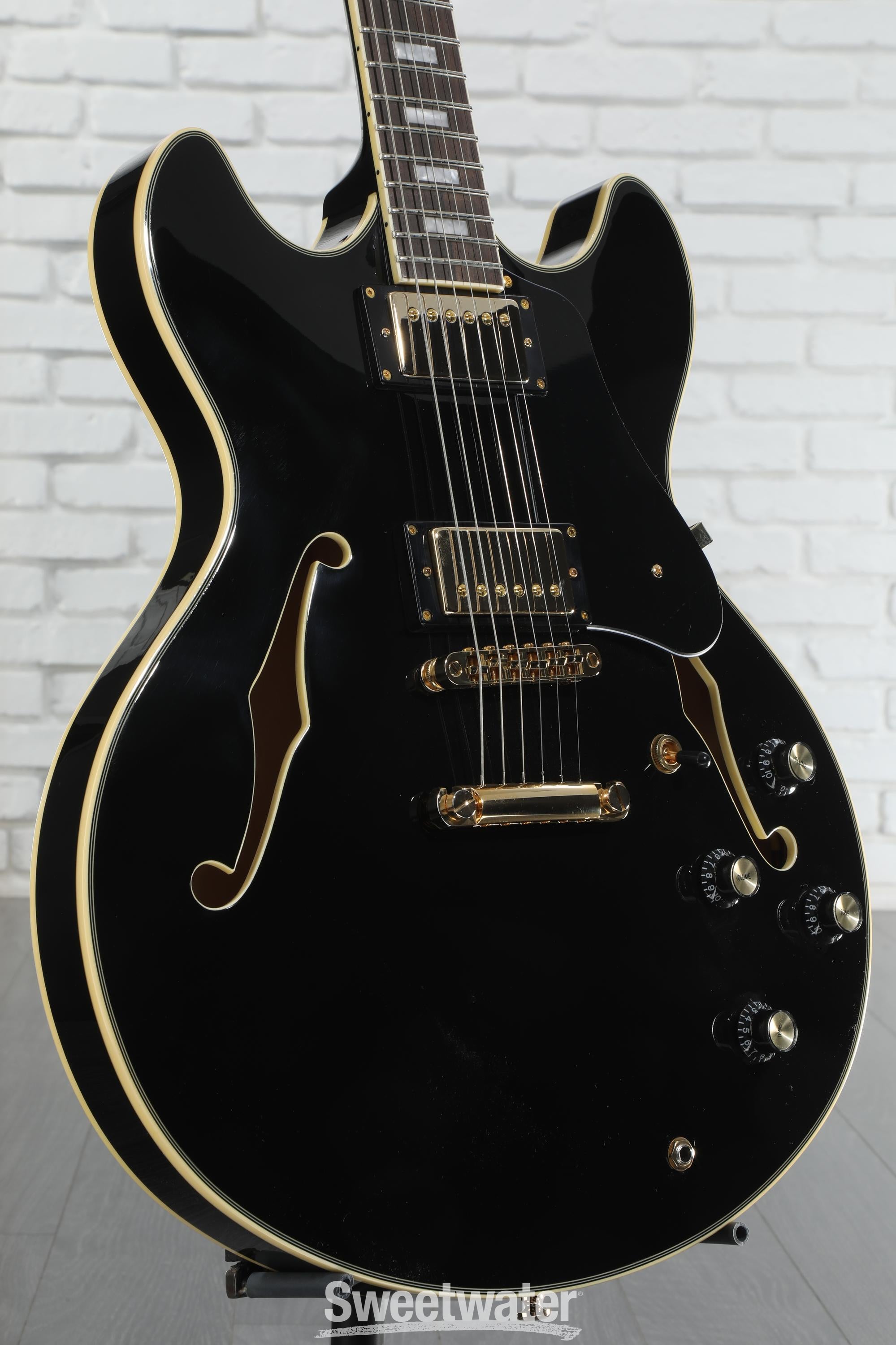Sire Larry Carlton H7 Semi-hollow Electric Guitar - Black | Sweetwater