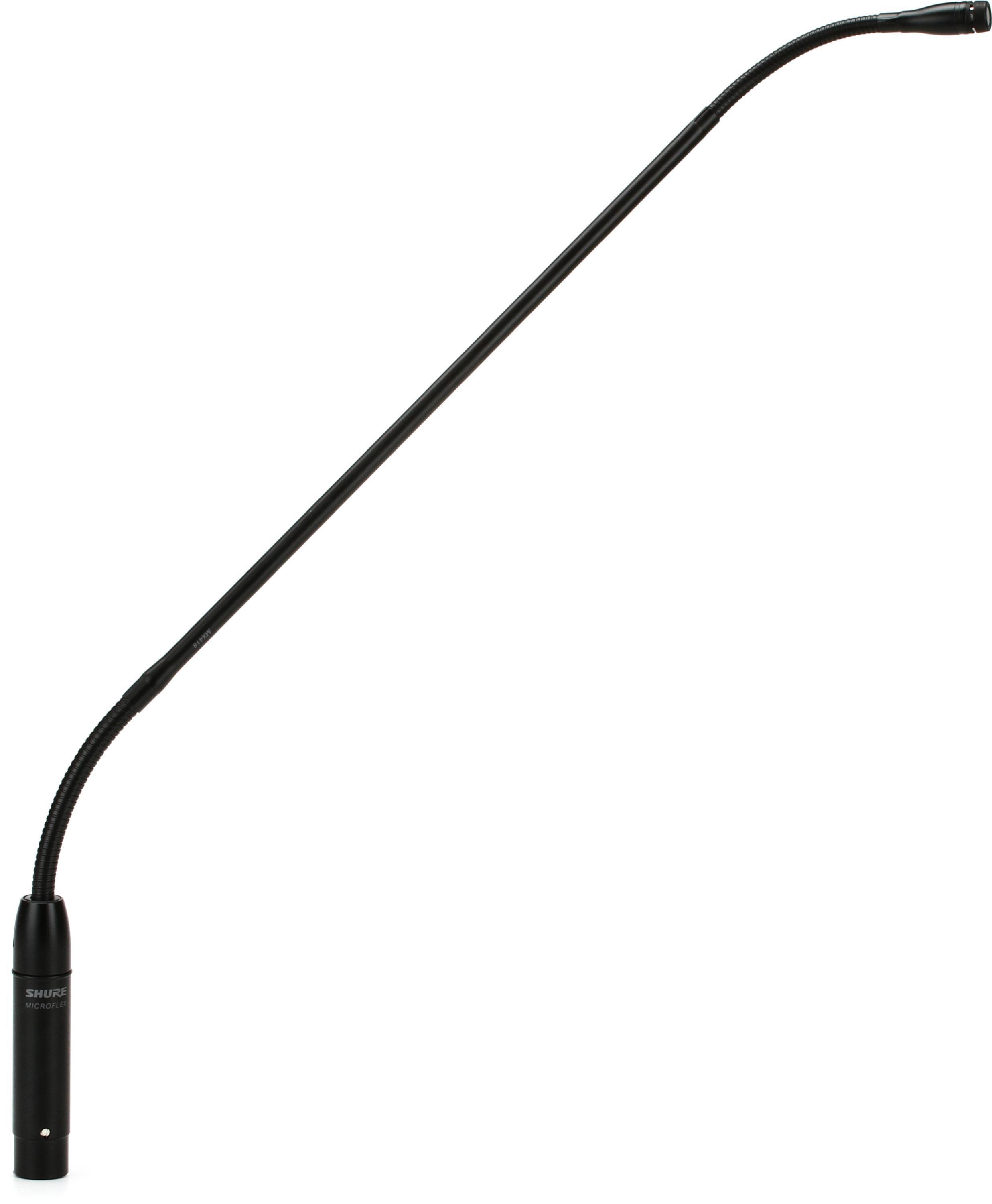 Shure MX418/C 18 inch Cardioid Gooseneck Microphone with Preamp