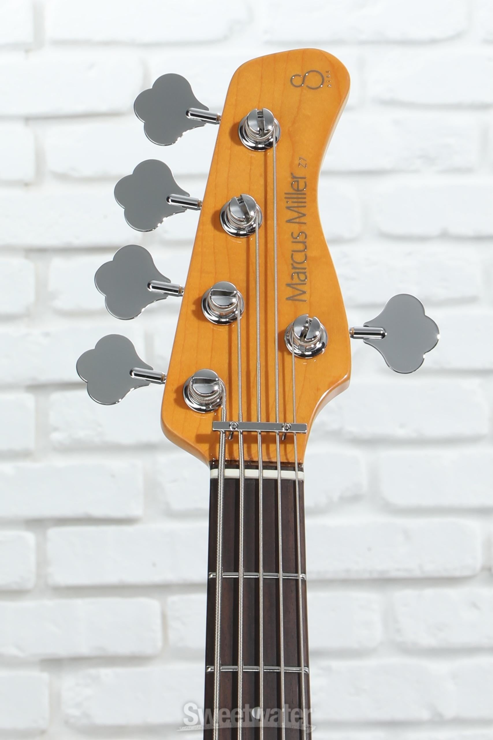 ベース Marcus Miller Z7-5 Sire Marcus Miller Z7 5-string Bass Guitar - Antique White