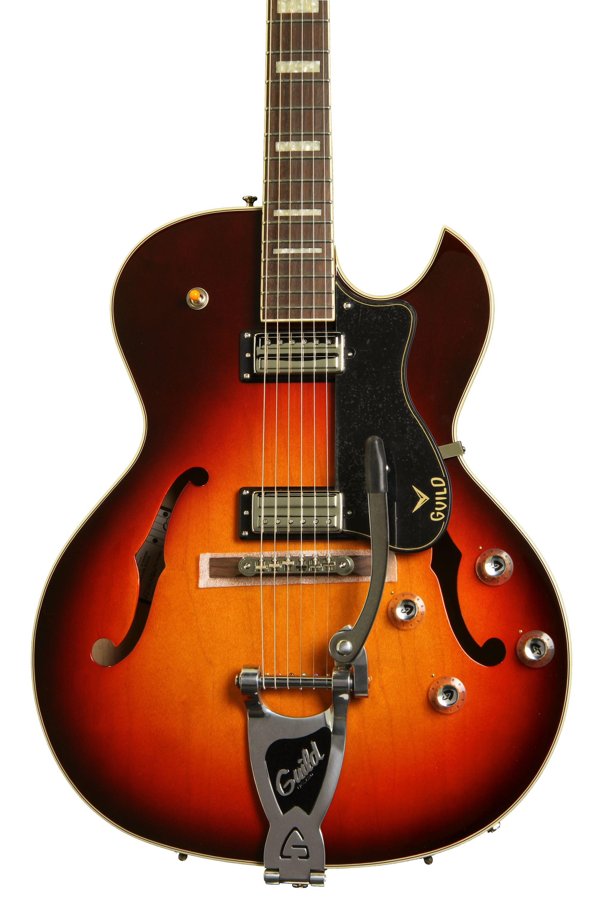 Guild CE-100D Capri with Guild Vibrato - Antique Burst