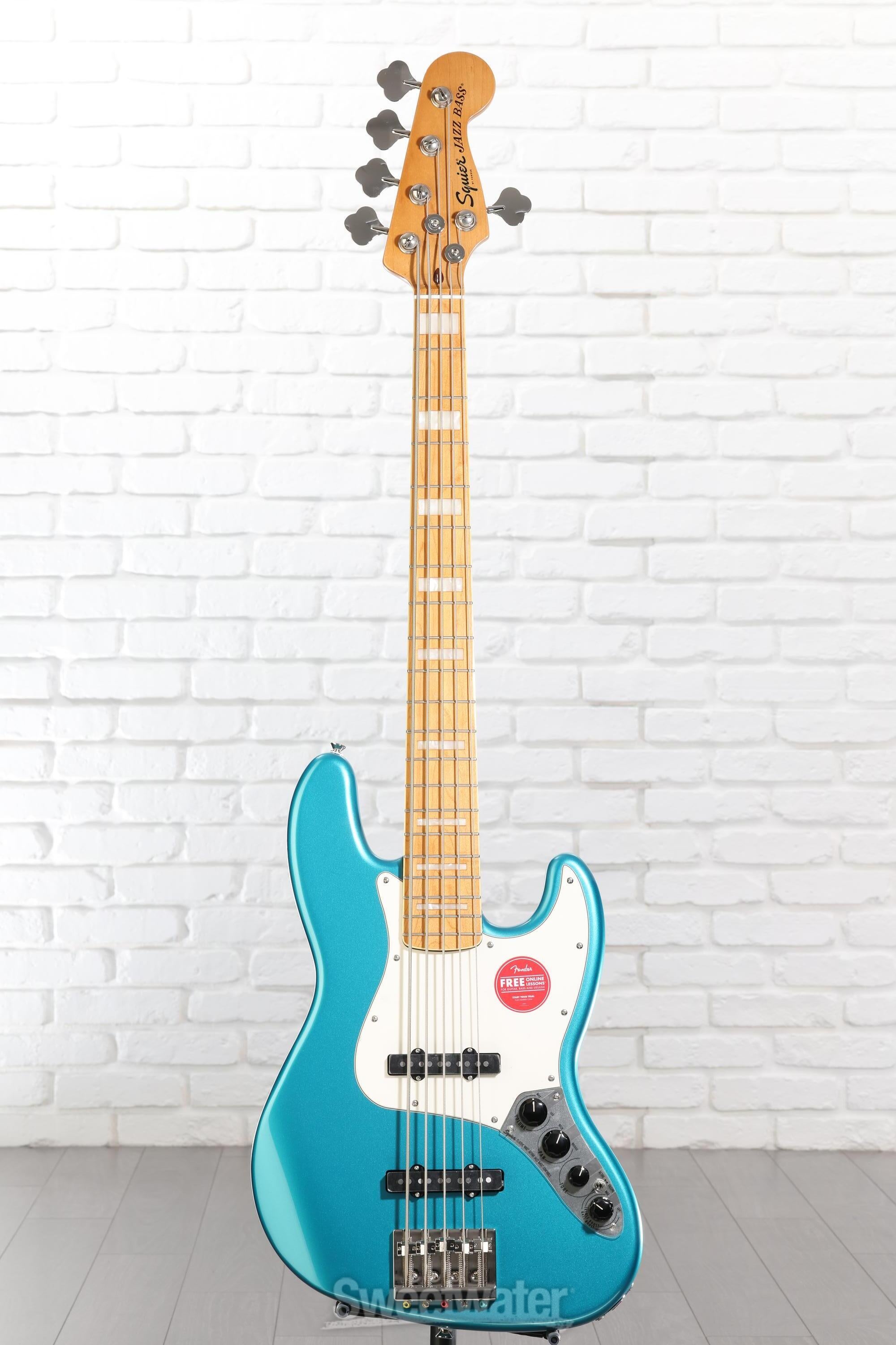 Squier Classic Vibe Active '70s Jazz Bass V - Ocean Turquoise