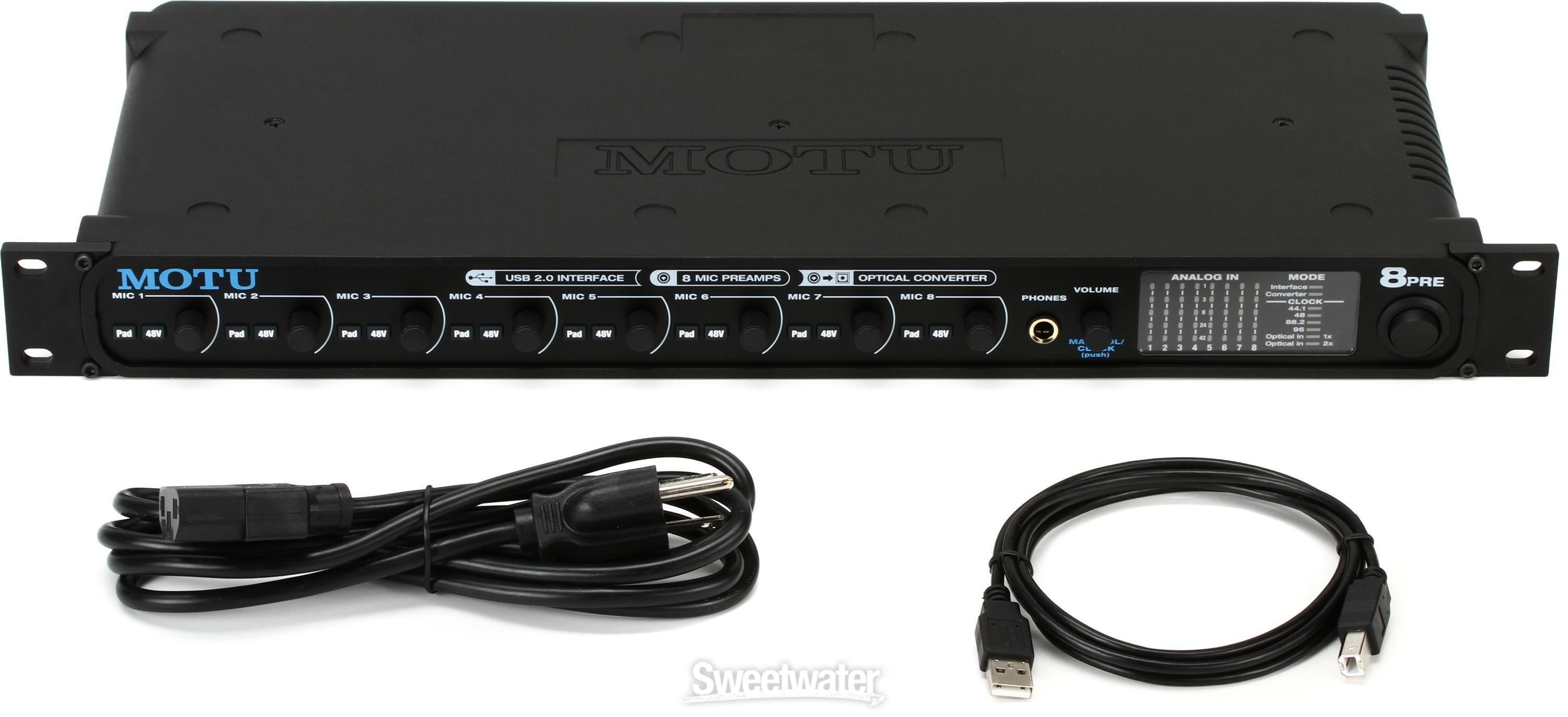 MOTU 8pre 16x12 USB Audio Interface | Sweetwater