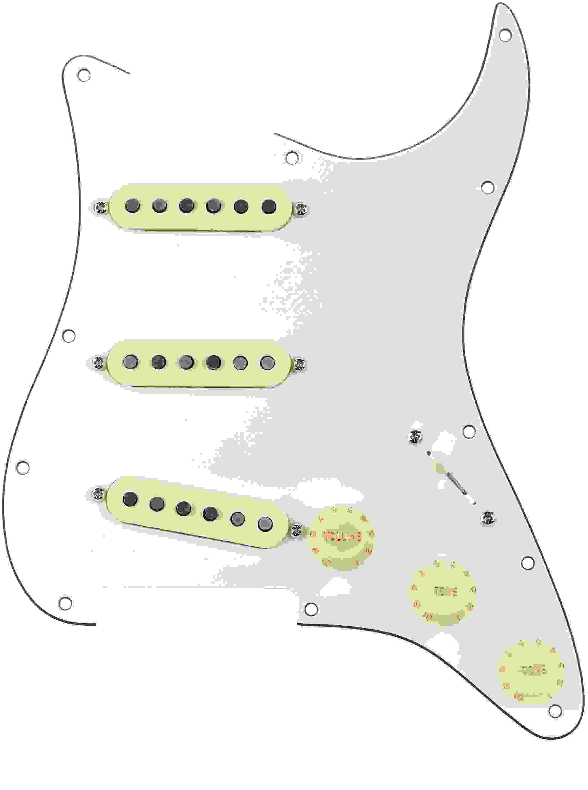 Fender Texas Special SSS Pre-wired Stratocaster Pickguard - Parchment 3-ply