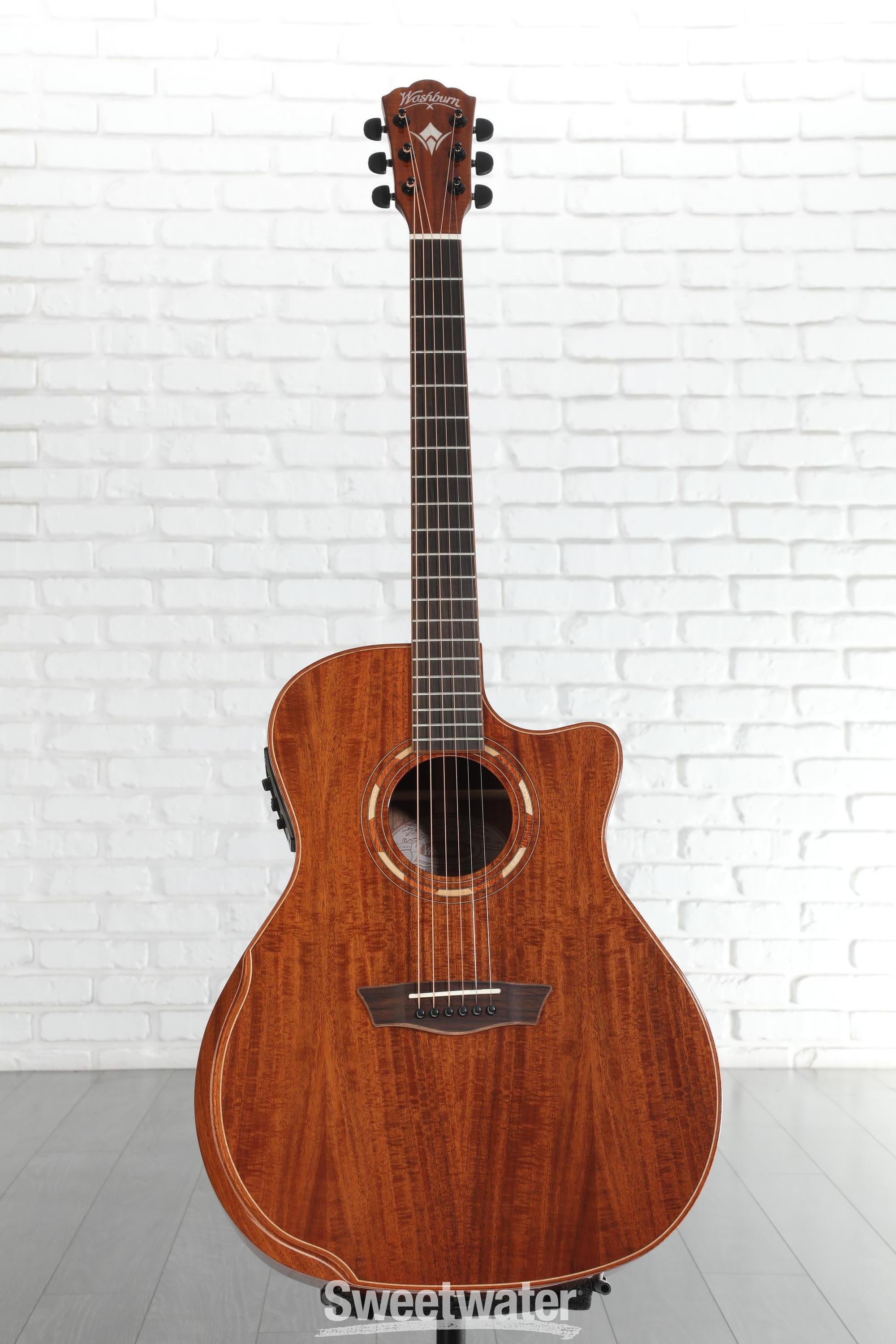 Washburn Comfort G55CE Koa Acoustic-electric Guitar - Natural with