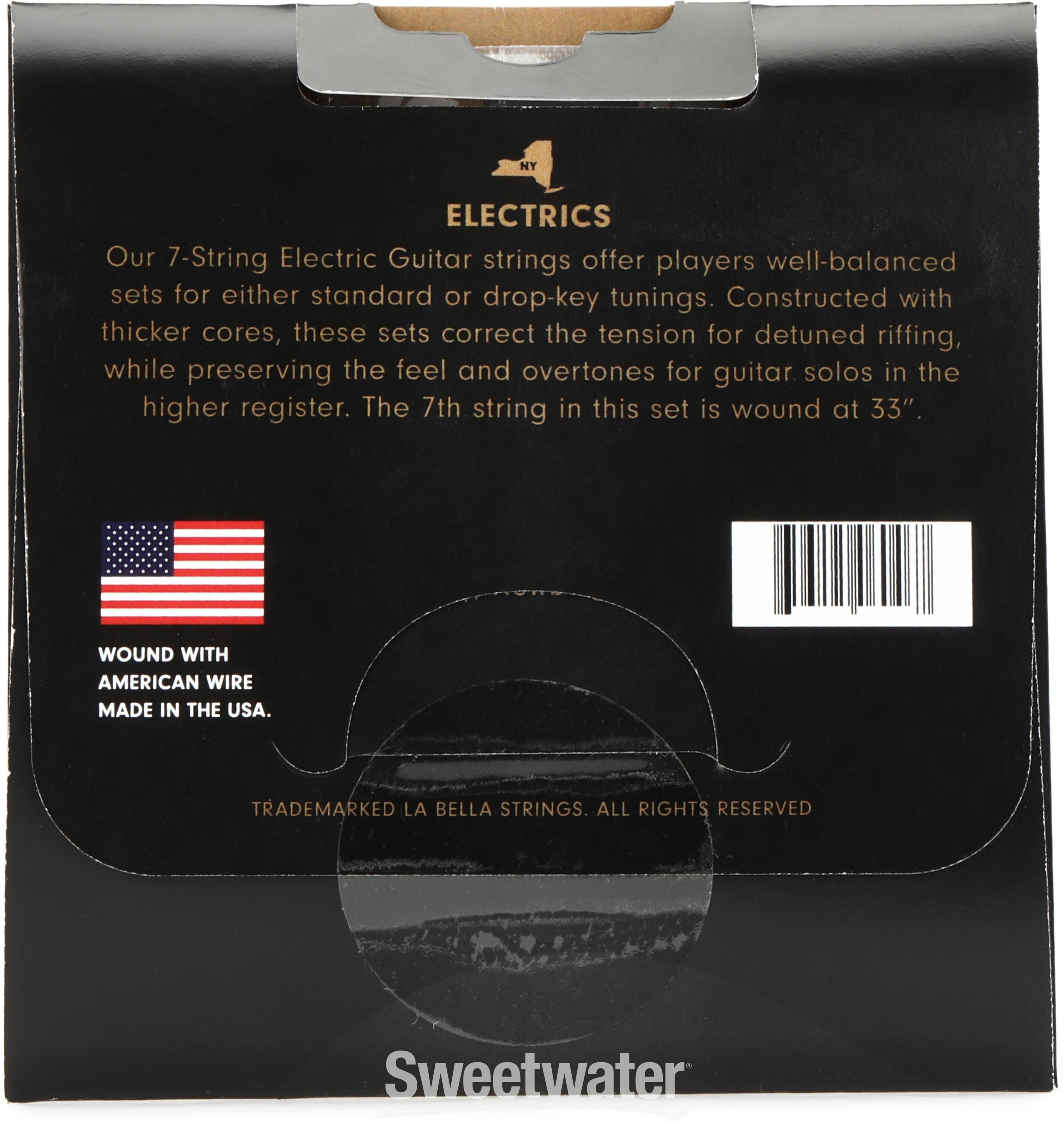 HRS 71 Nickel Electric Guitar Strings .009 .064 7 string