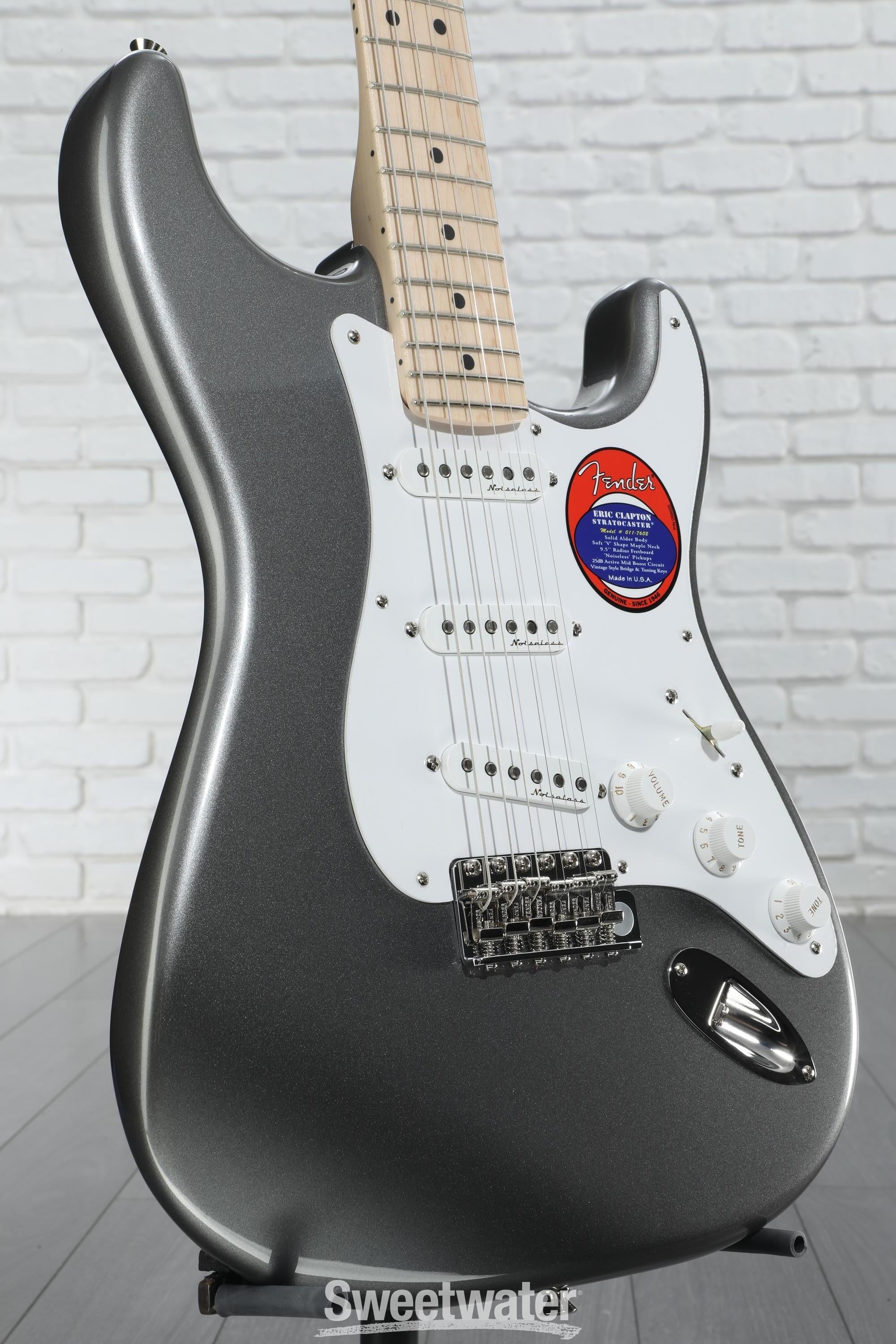 ギター Fender Eric Clapton Stratocaster Pewter Fender Eric Clapton Stratocaster - Pewter With Maple