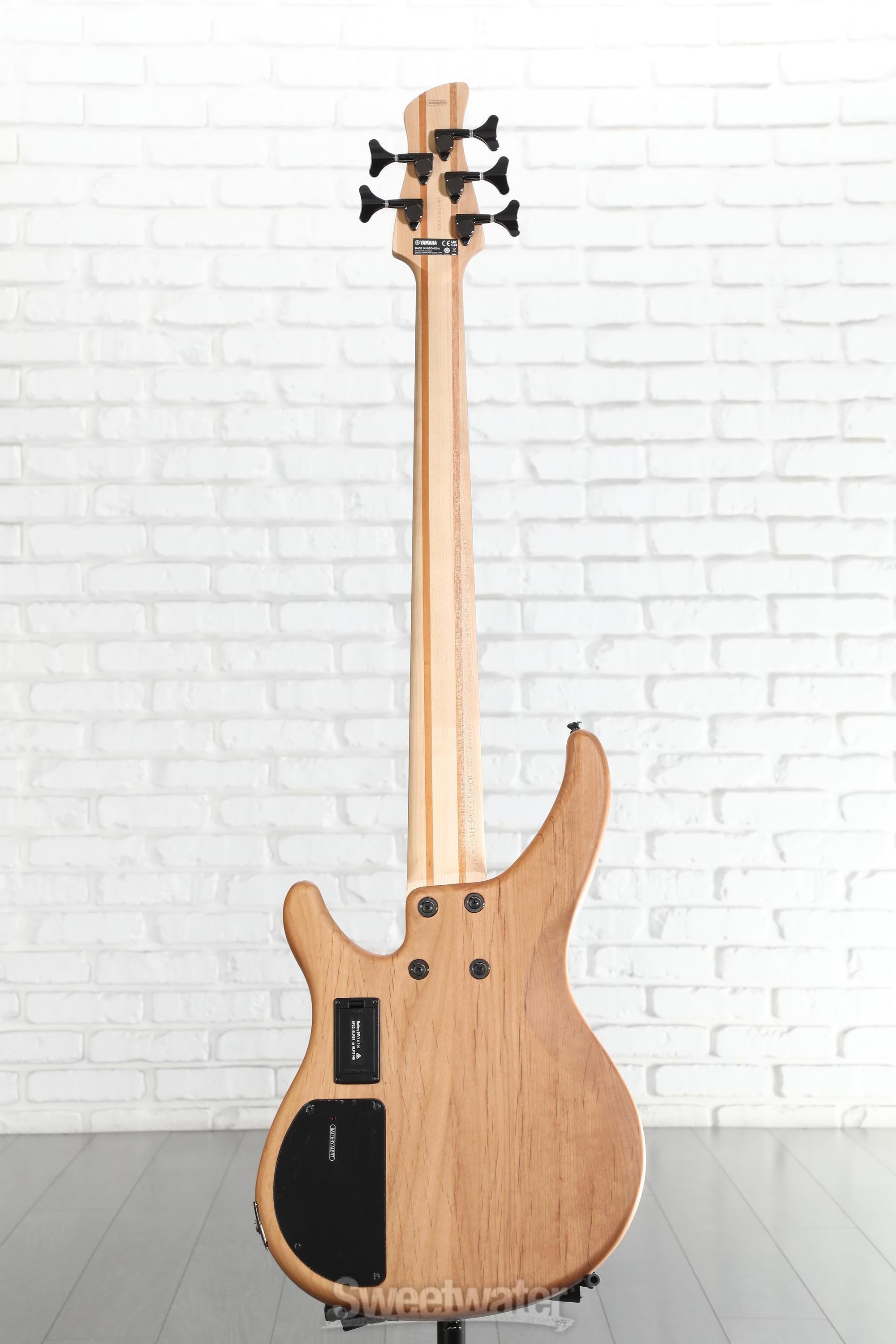 ベース YAMAHA TRBX605FM Yamaha TRBX605FM 5-String Electric Bass Guitar - Matte Amber