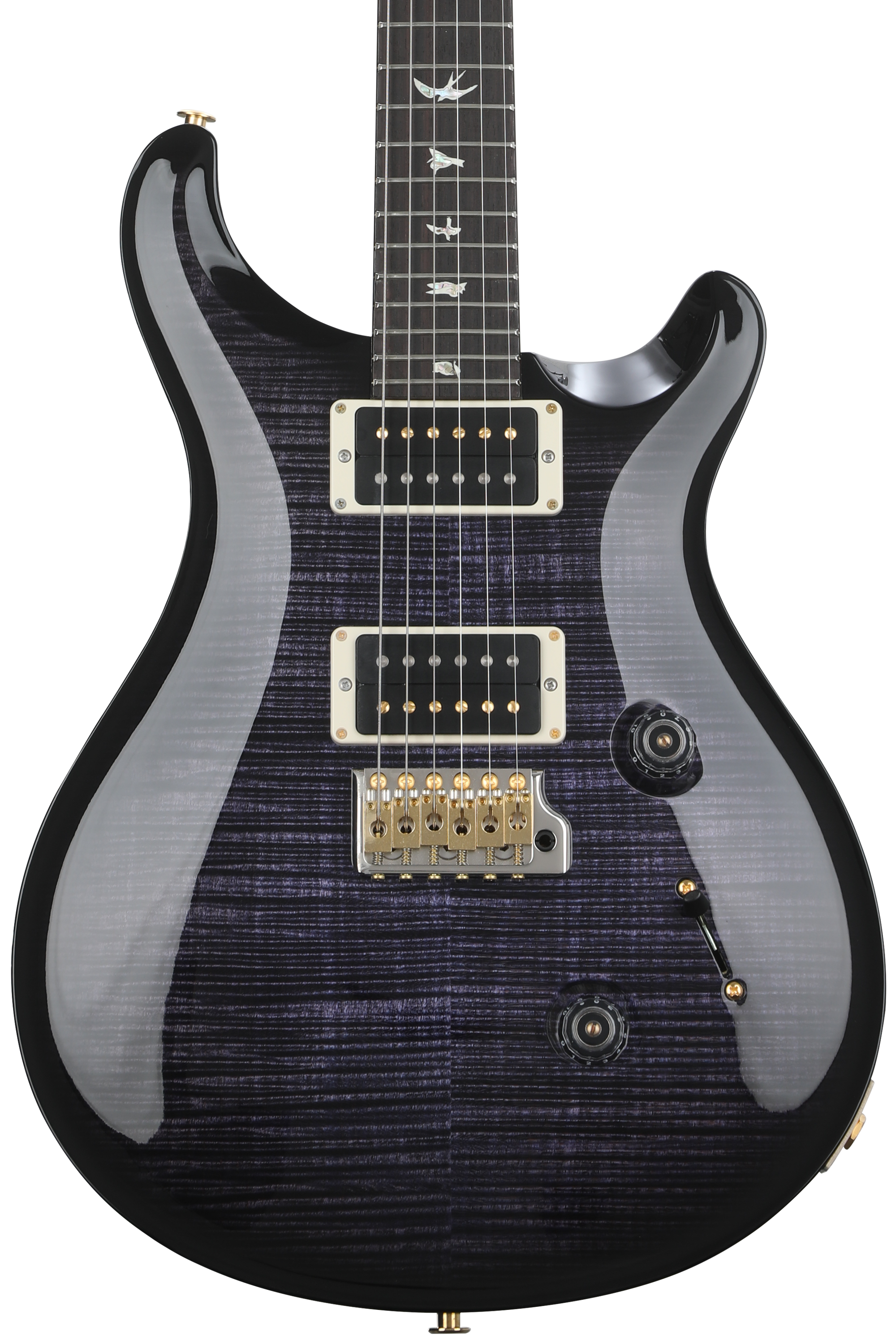 PRS Custom 24 Electric Guitar - Charcoal Cherry Burst, 10-Top