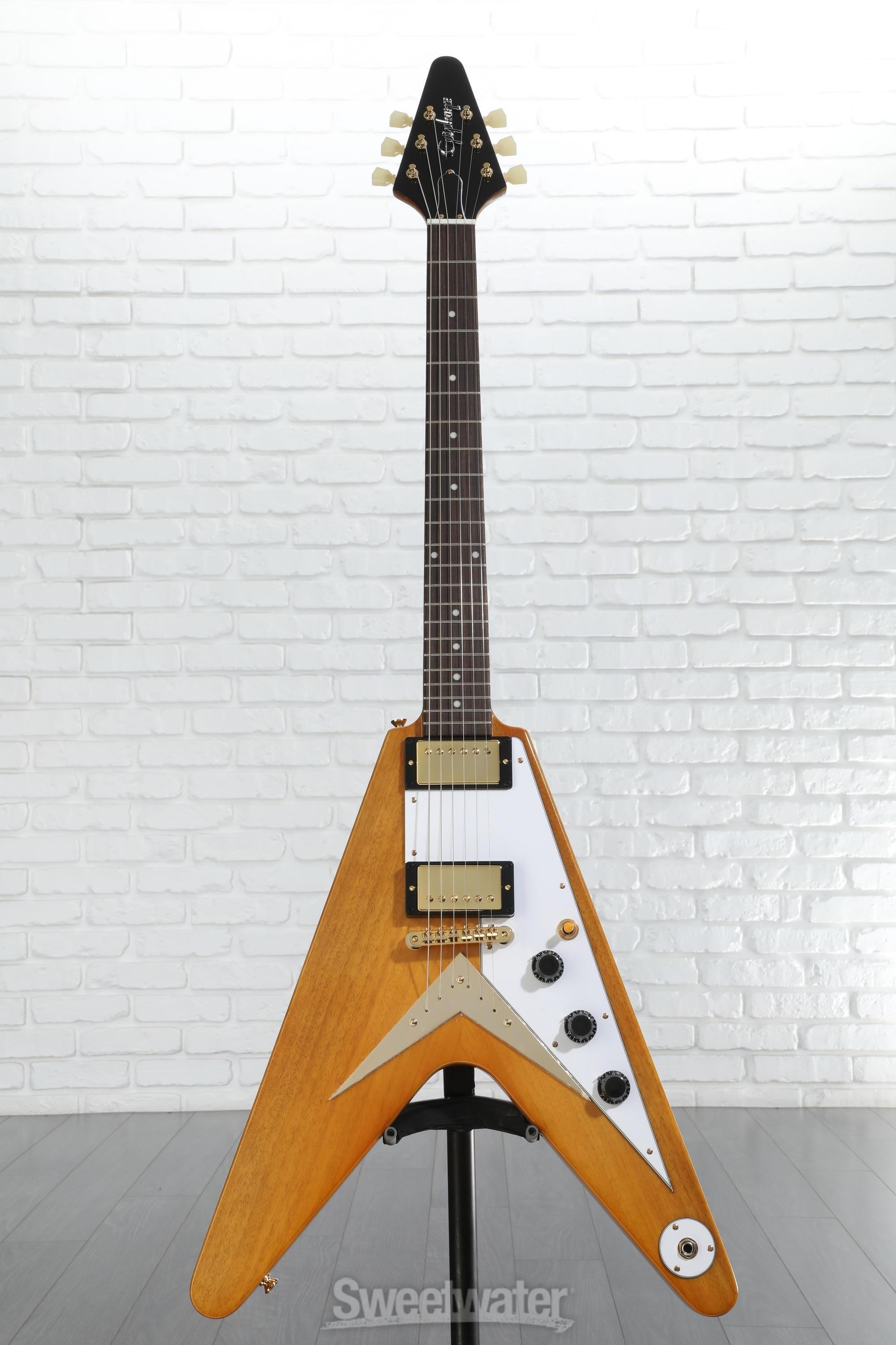 宅配便配送 Epiphone 1958 Korina Flying V Electric Guitar - Natural ギター
