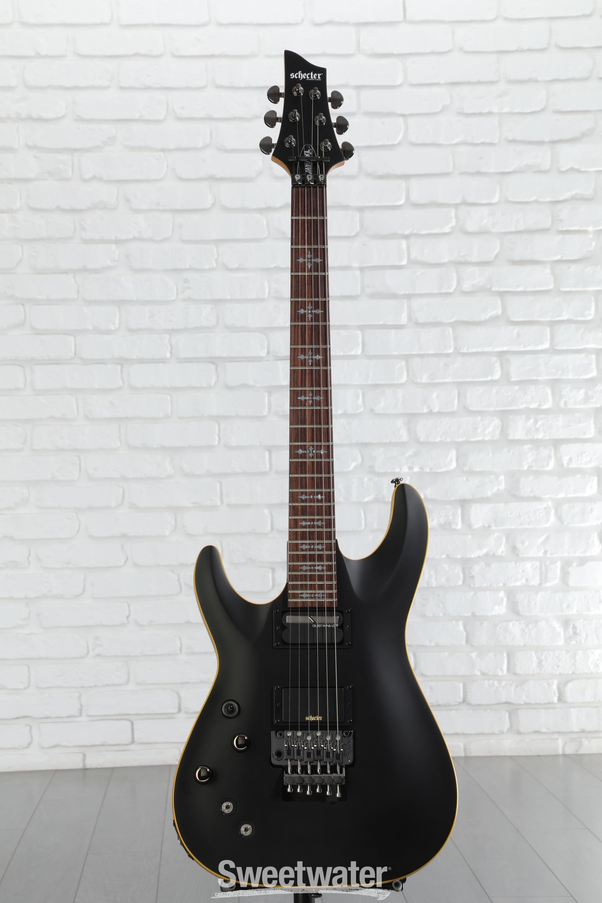 Schecter Demon-6 FR-S Left-handed Electric Guitar - Satin Black