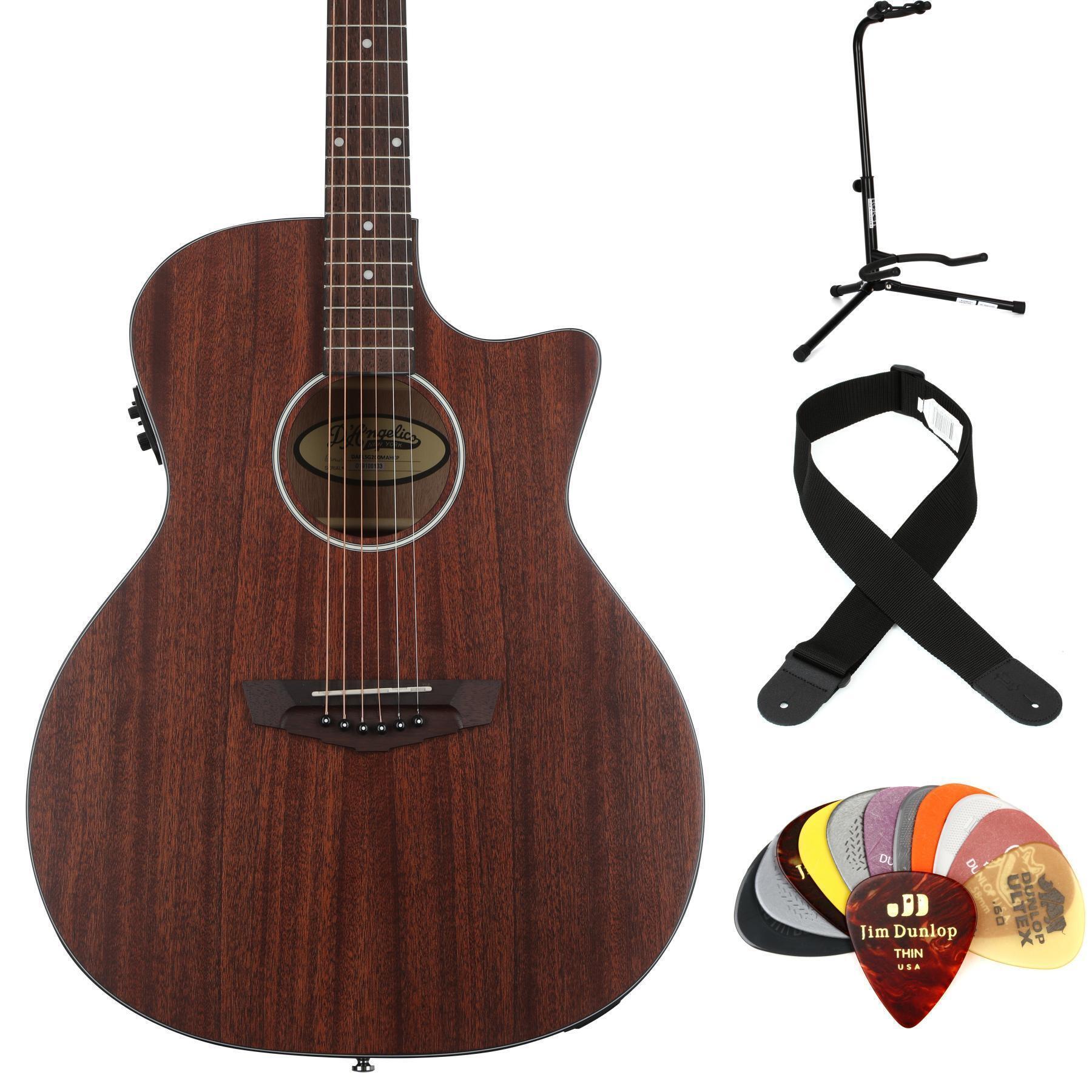 Photo of D'Angelico Premier Gramercy LS Essentials Bundle - Mahogany Satin