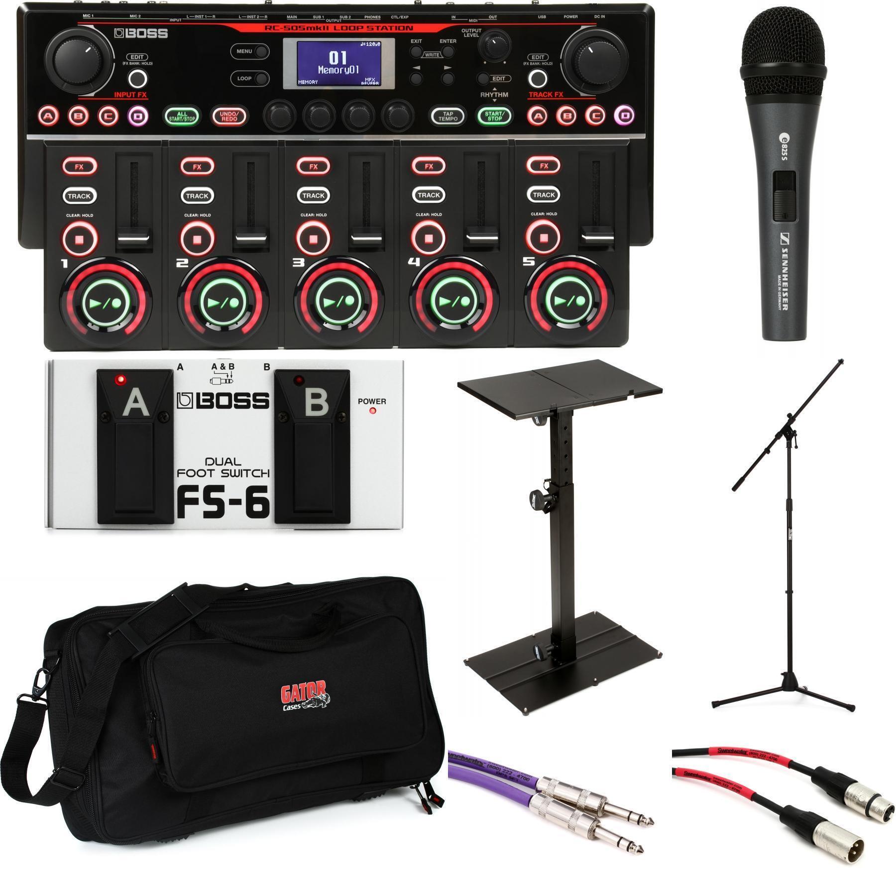 Boss RC-505 Mk2 Loop Station Tabletop Looper Stage Bundle | Sweetwater