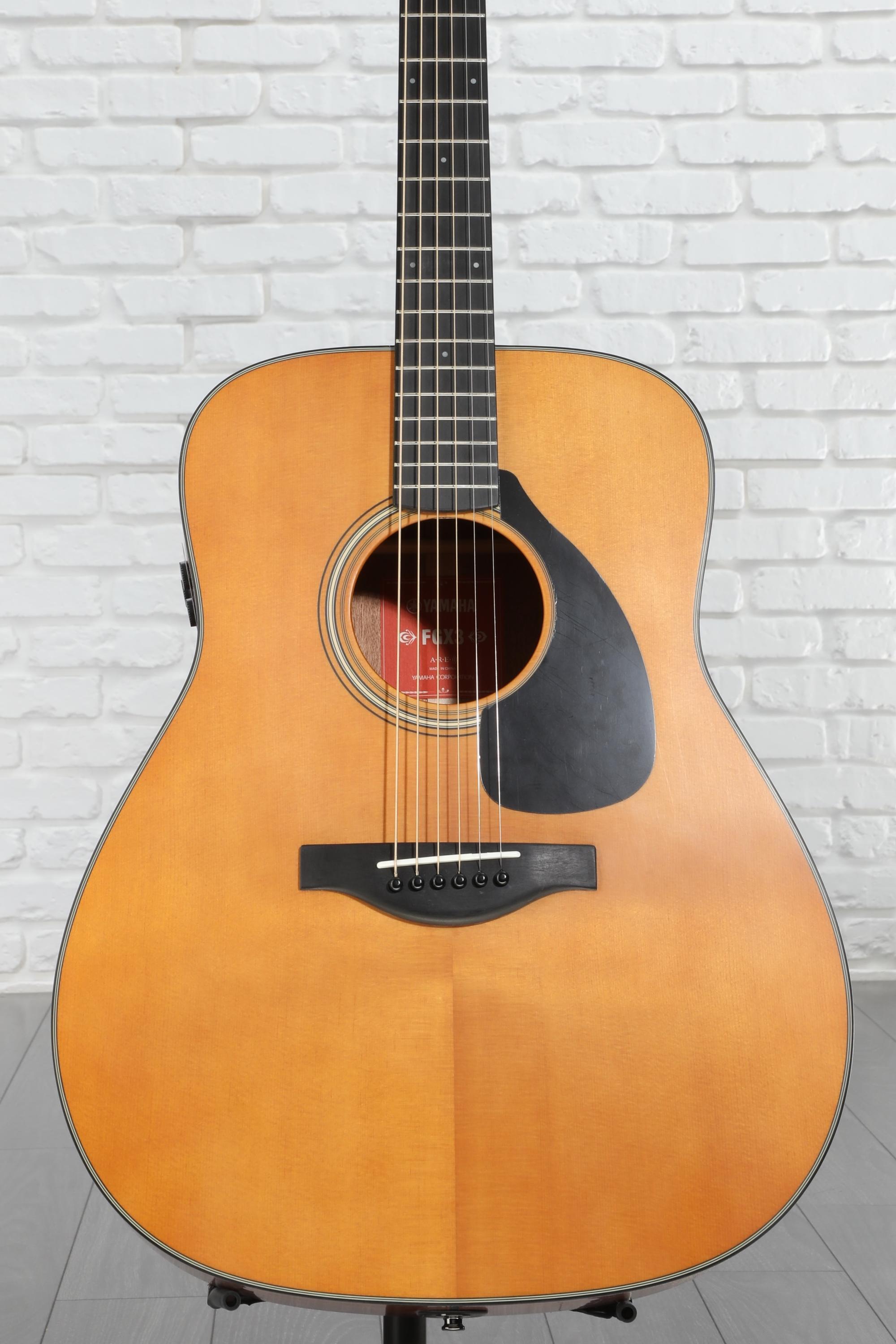 ギター YAMAHA FGX3 Yamaha FGX3 Red Label Dreadnought Acoustic-Electric Guitar