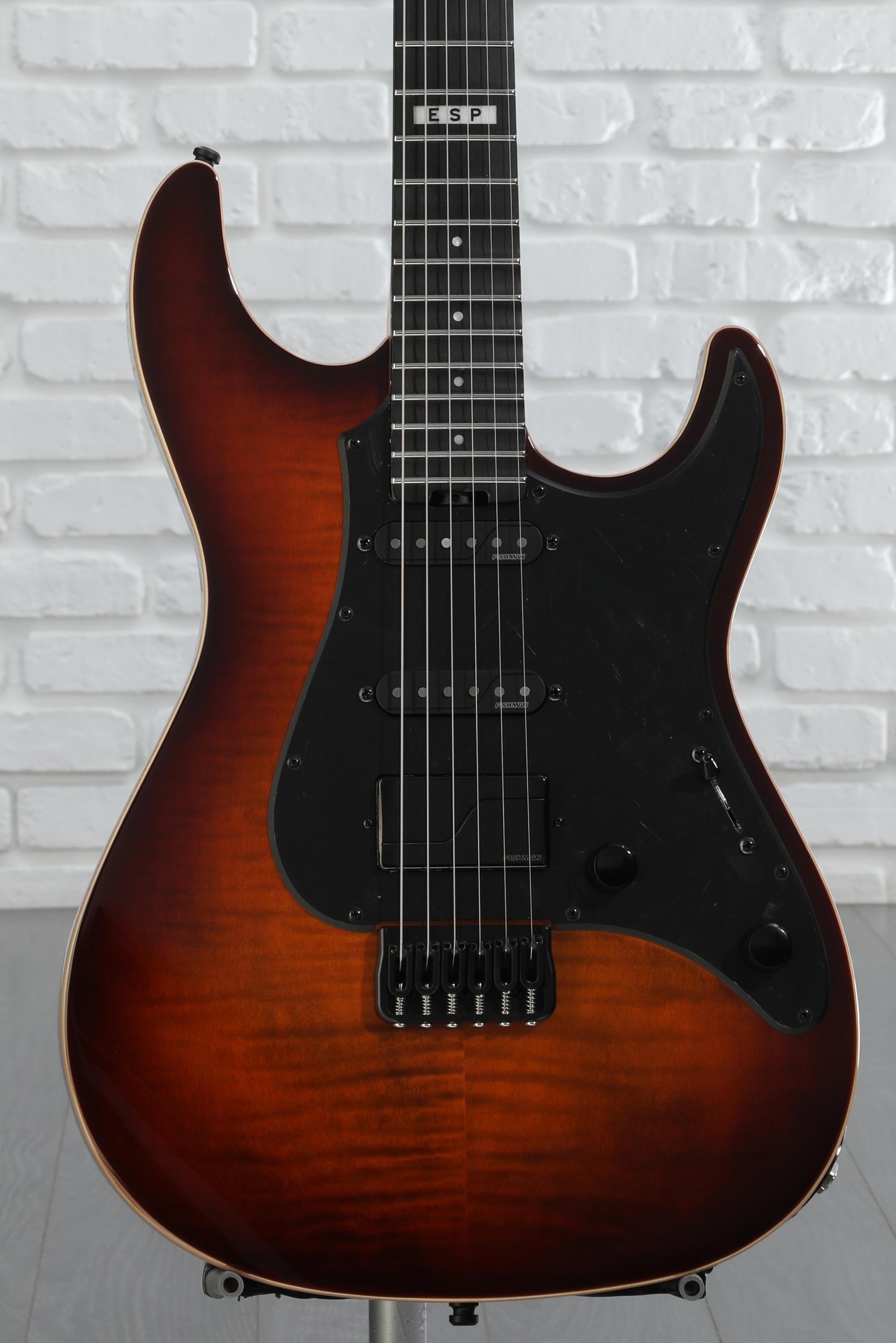 ESP E-II SN-3 HT Electric Guitar - Tiger Eye Sunburst