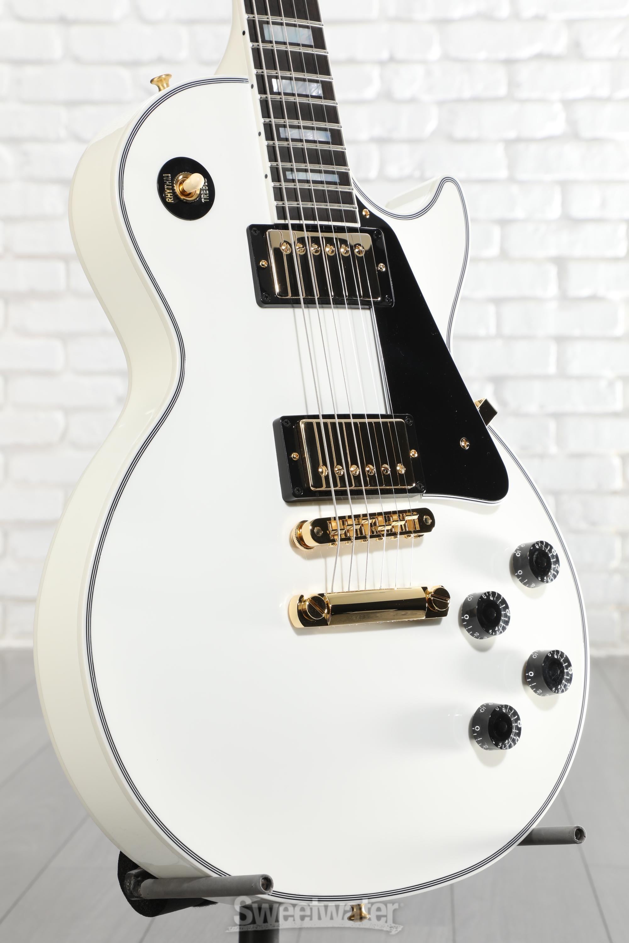 Photo of Gibson Custom Les Paul Custom Electric Guitar - Alpine White