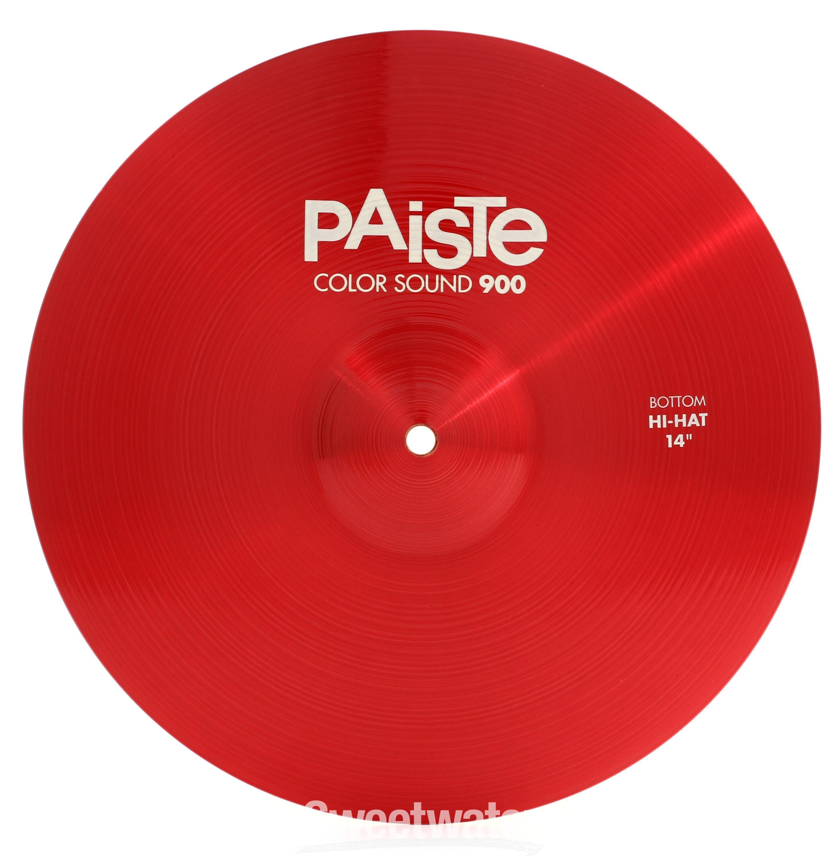 Paiste 14 inch Color Sound 900 Red Hi-hat Cymbals | Sweetwater