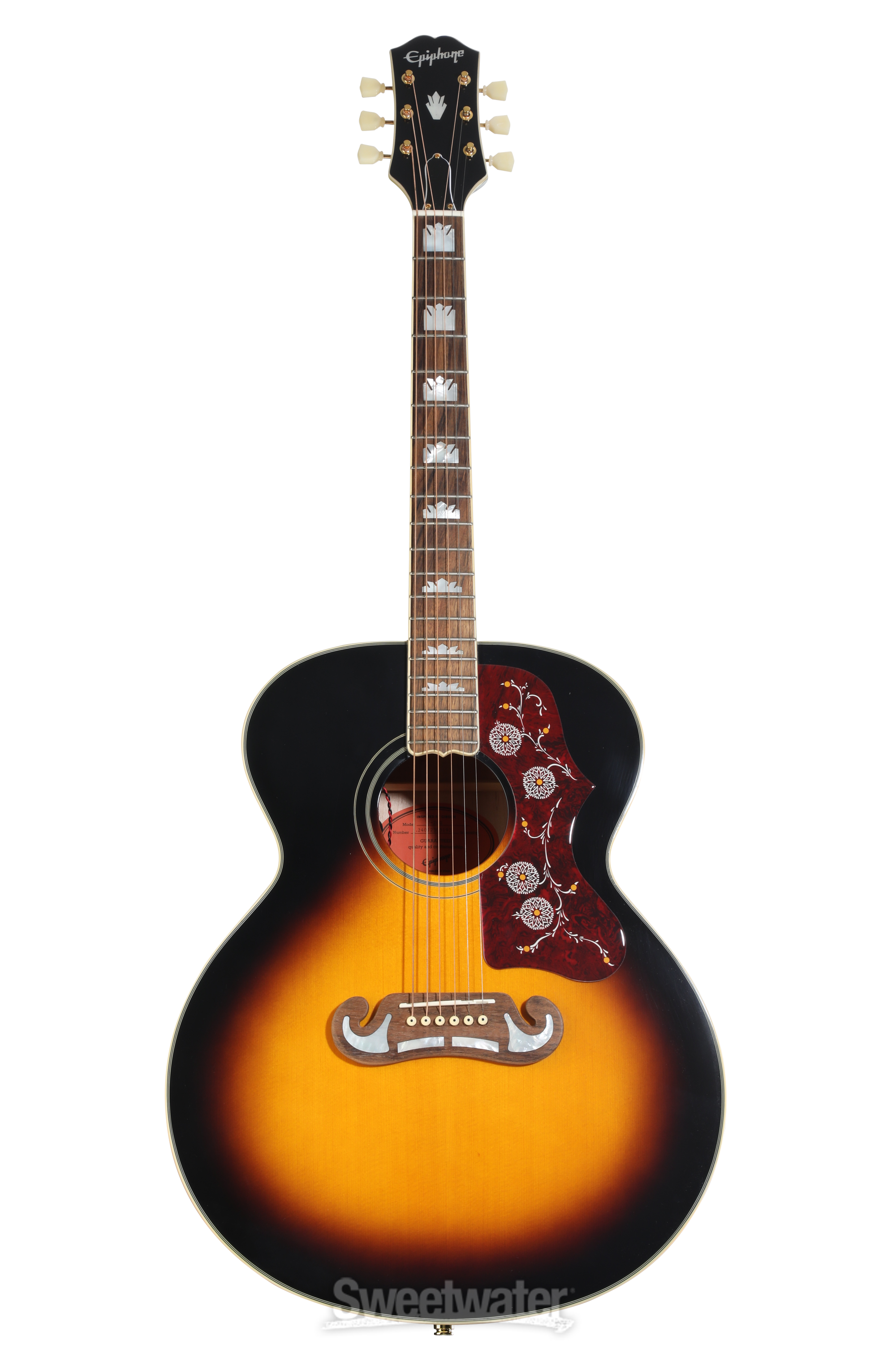 【牛骨☆ギブソン直系】Epiphone☆EJ200！ジャンボ！生アコギ！ Epiphone J-200 Acoustic-electric Guitar - Aged Vintage Sunburst