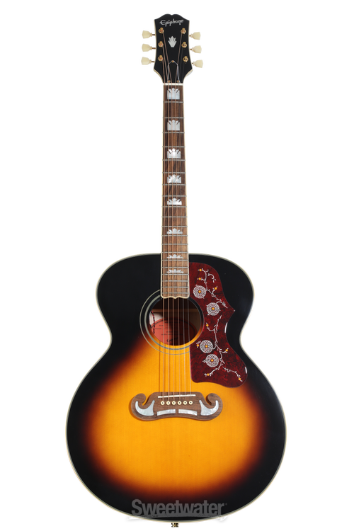 Epiphone J-200 Acoustic-electric Guitar - Aged Vintage Sunburst