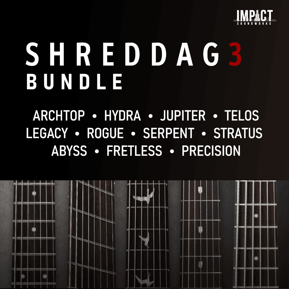 Photo of Impact Soundworks Shreddage 3 Bundle Virtual Instrument