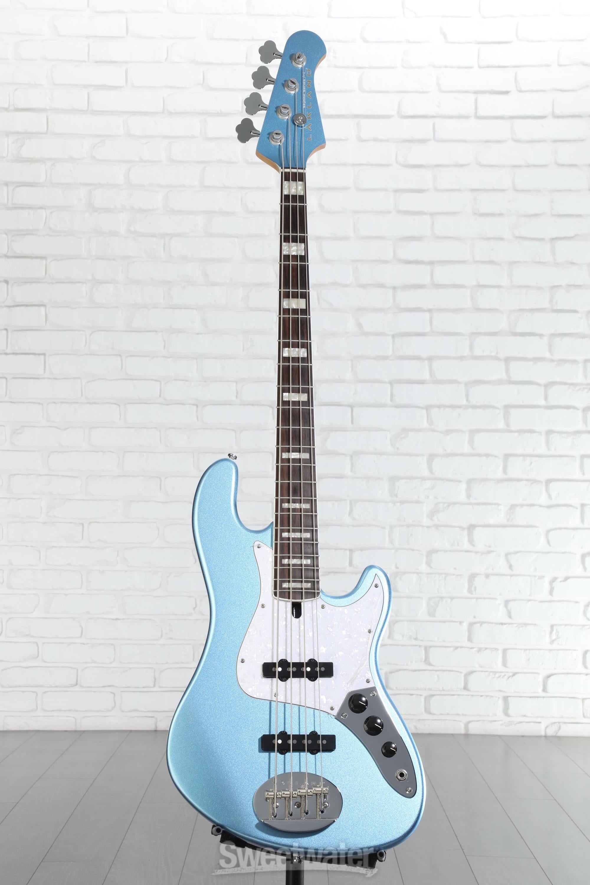 Lakland Skyline Darryl Jones DJ-4 Bass Guitar - Lake Placid Blue