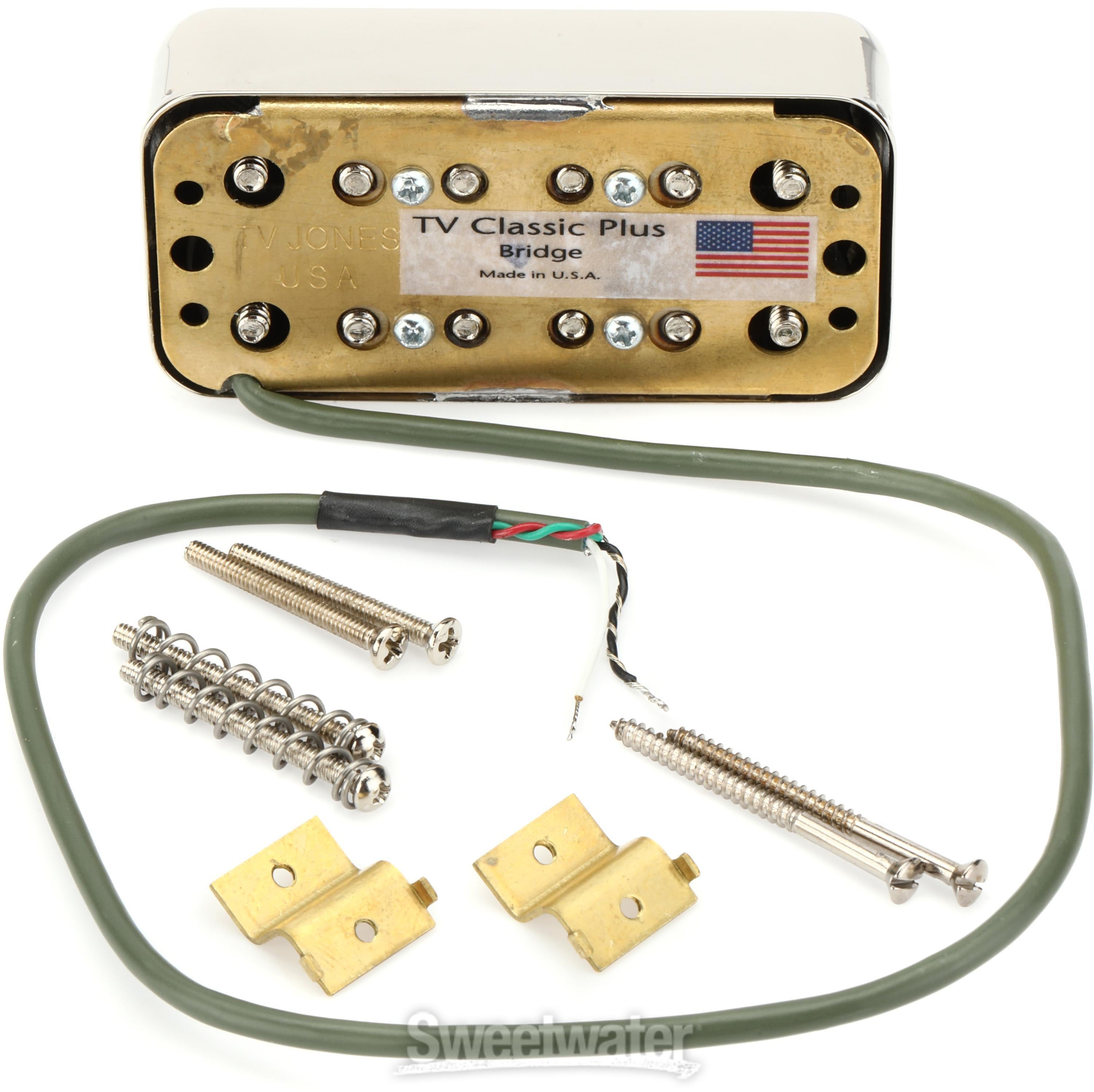 TV Jones TV Classic Plus Bridge Humbucker Pickup - Nickel | Sweetwater