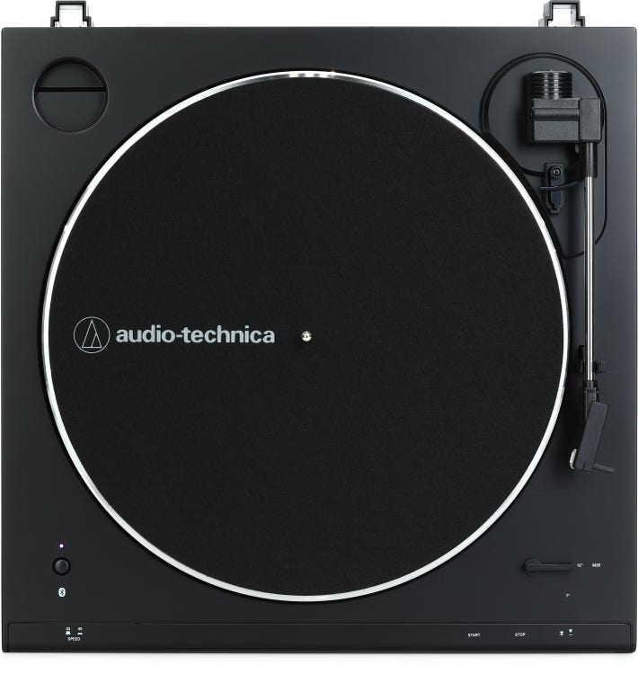Audio-Technica AT-LP60XBT-USB Wireless Belt-Drive Turntable with Bluetooth  and USB - Black