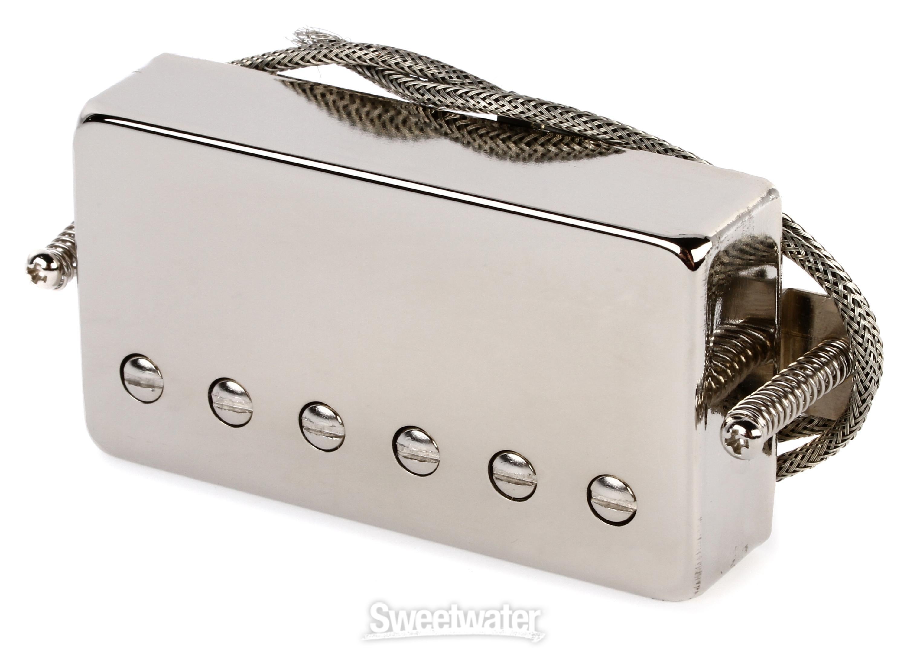 Xotic Raw Vintage PAF Bridge/Neck Humbucker Pickup - F-spaced with Reverse  Polarity - Nickel