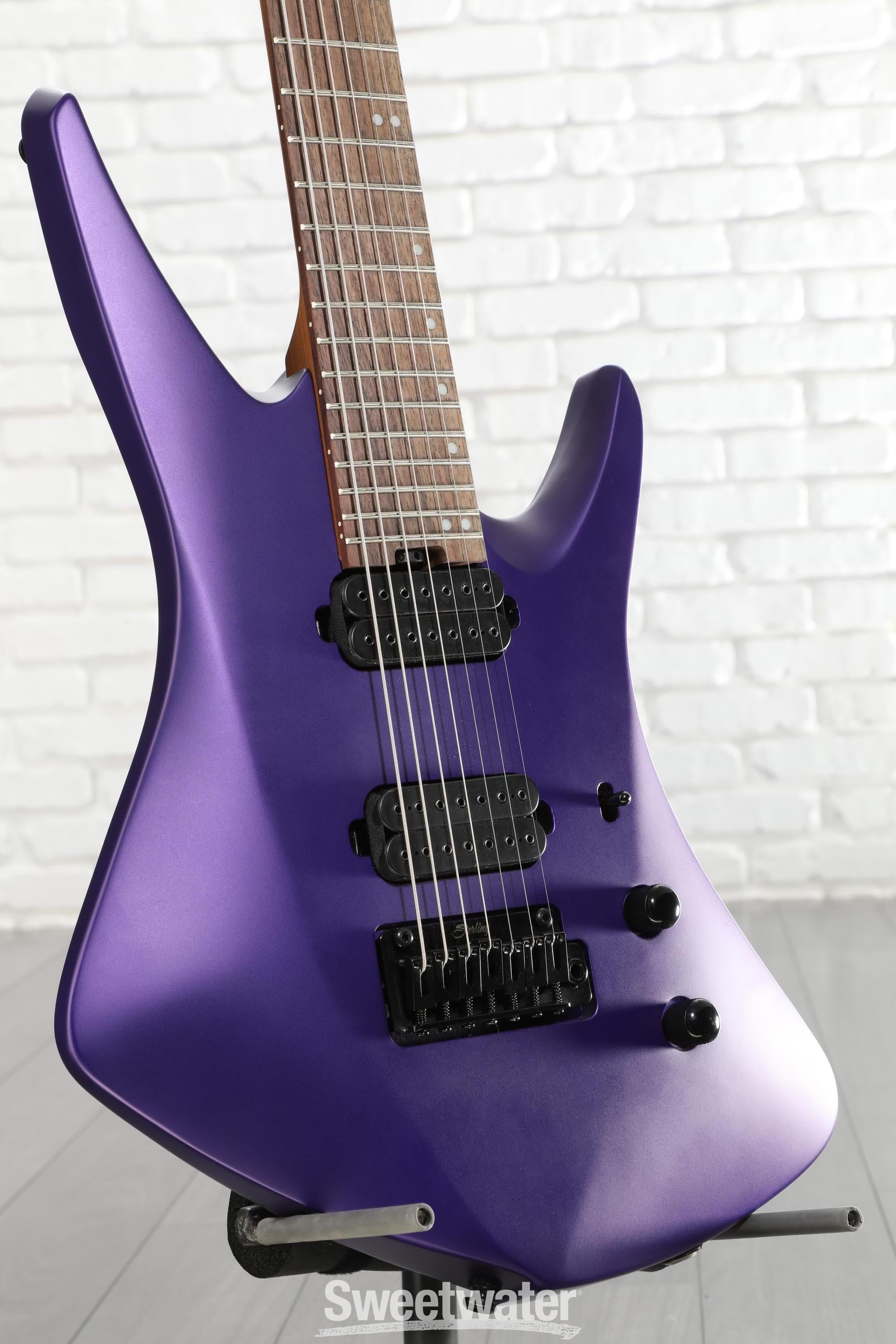 Photo of Sterling By Music Man Kaizen 7 7-string Electric Guitar - Firemist Purple Satin