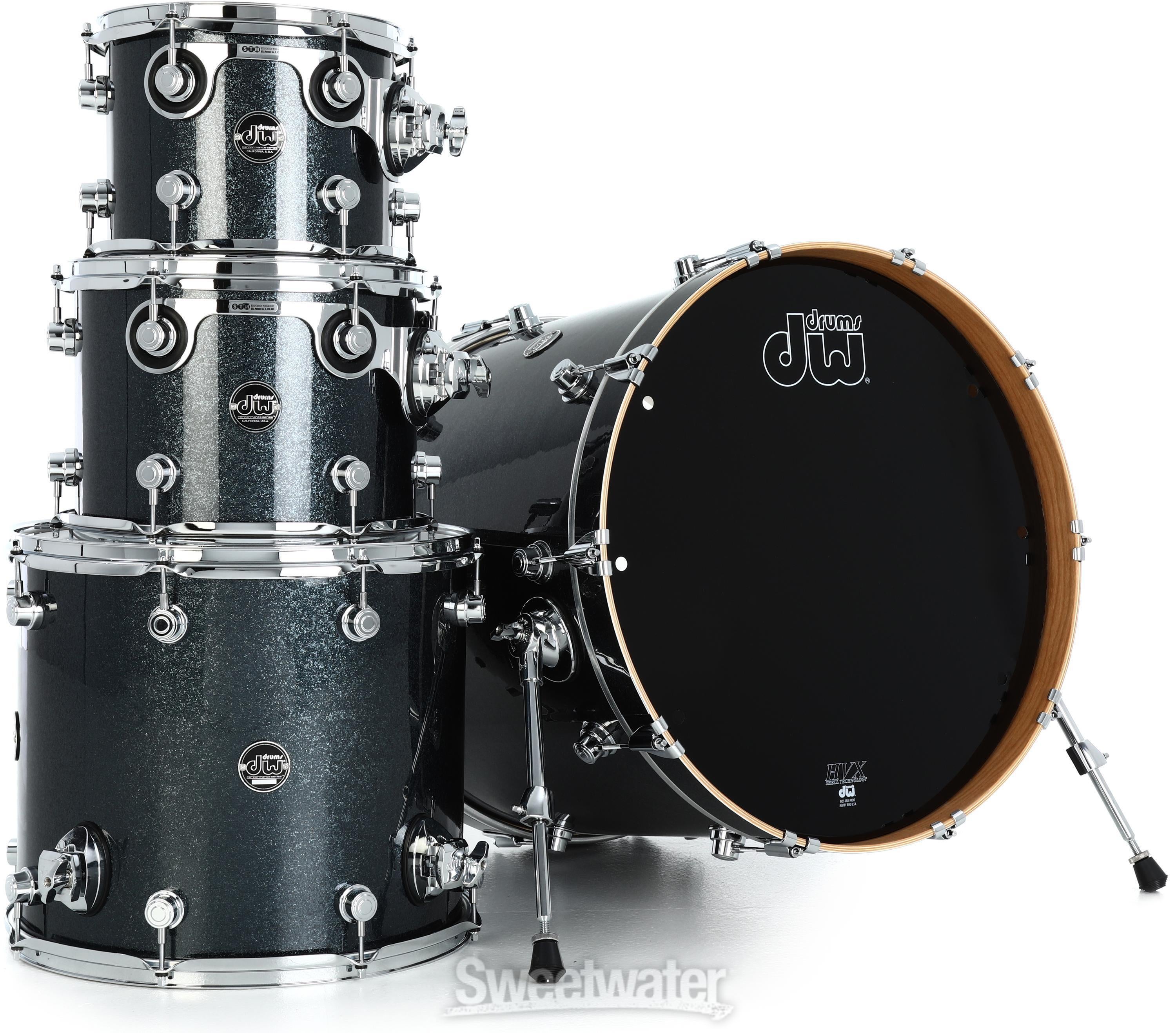 DW Limited-edition Performance Series 4-piece Shell Pack - Black 