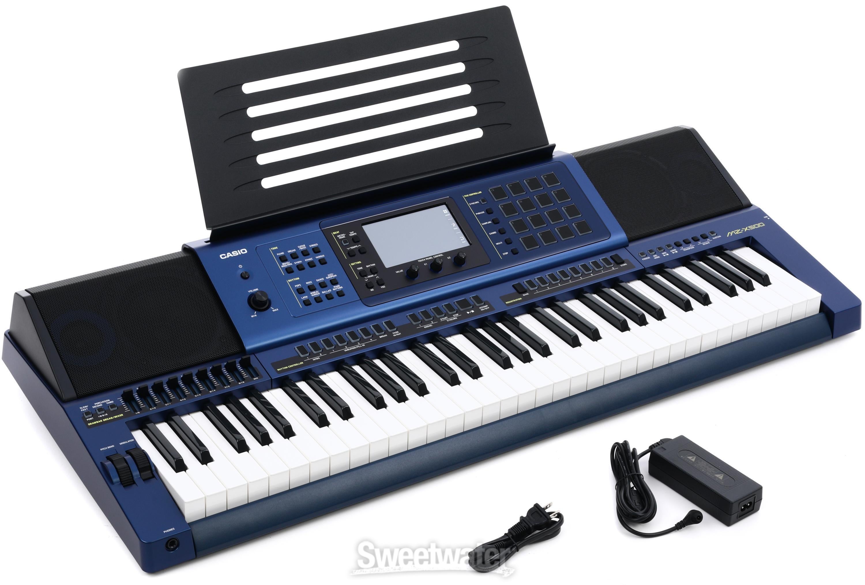 Casio MZ X500 61 key Arranger Workstation Keyboard Sweetwater