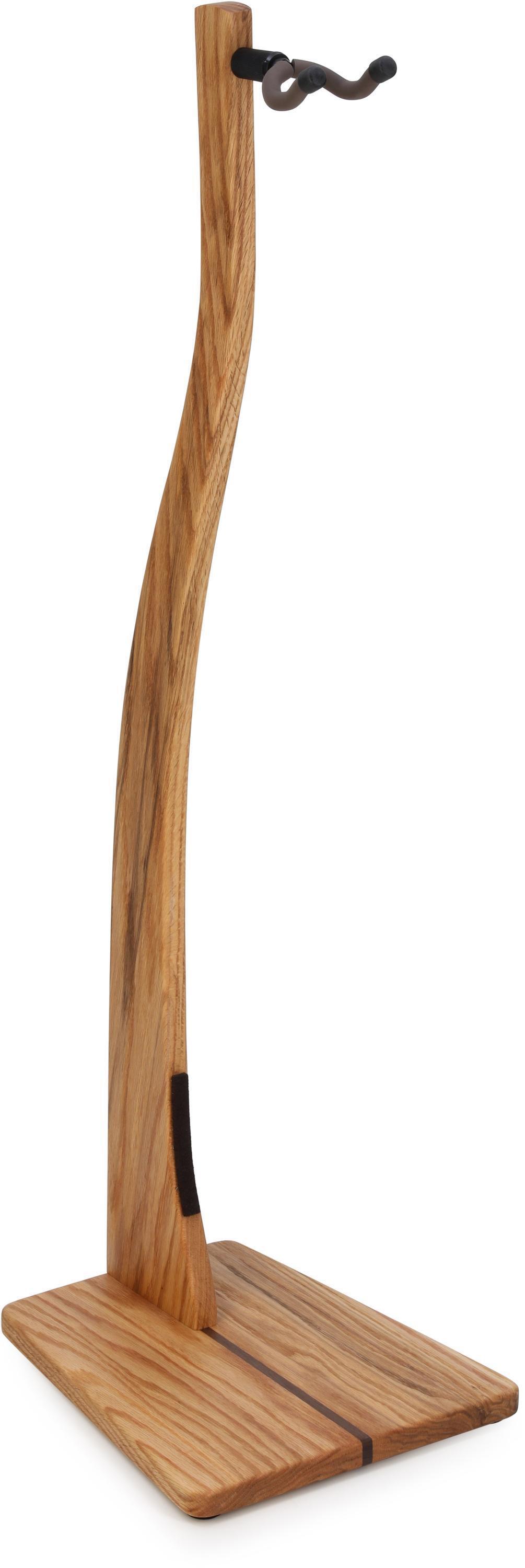 Photo of Zither G09 Handcrafted Wood Guitar Stand - Red Oak