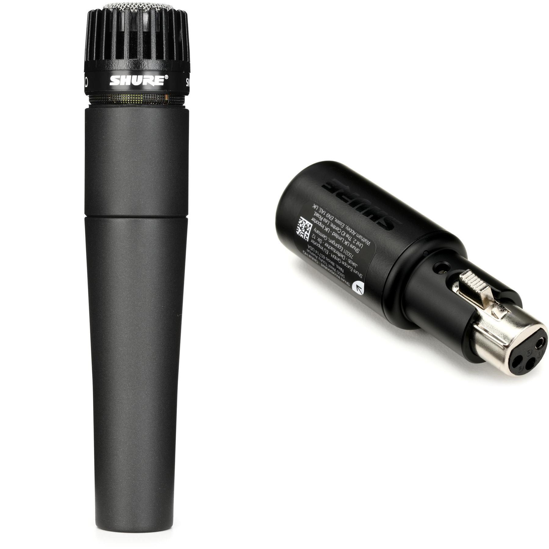 Shure SM57 Cardioid Dynamic Instrument Microphone with Audio