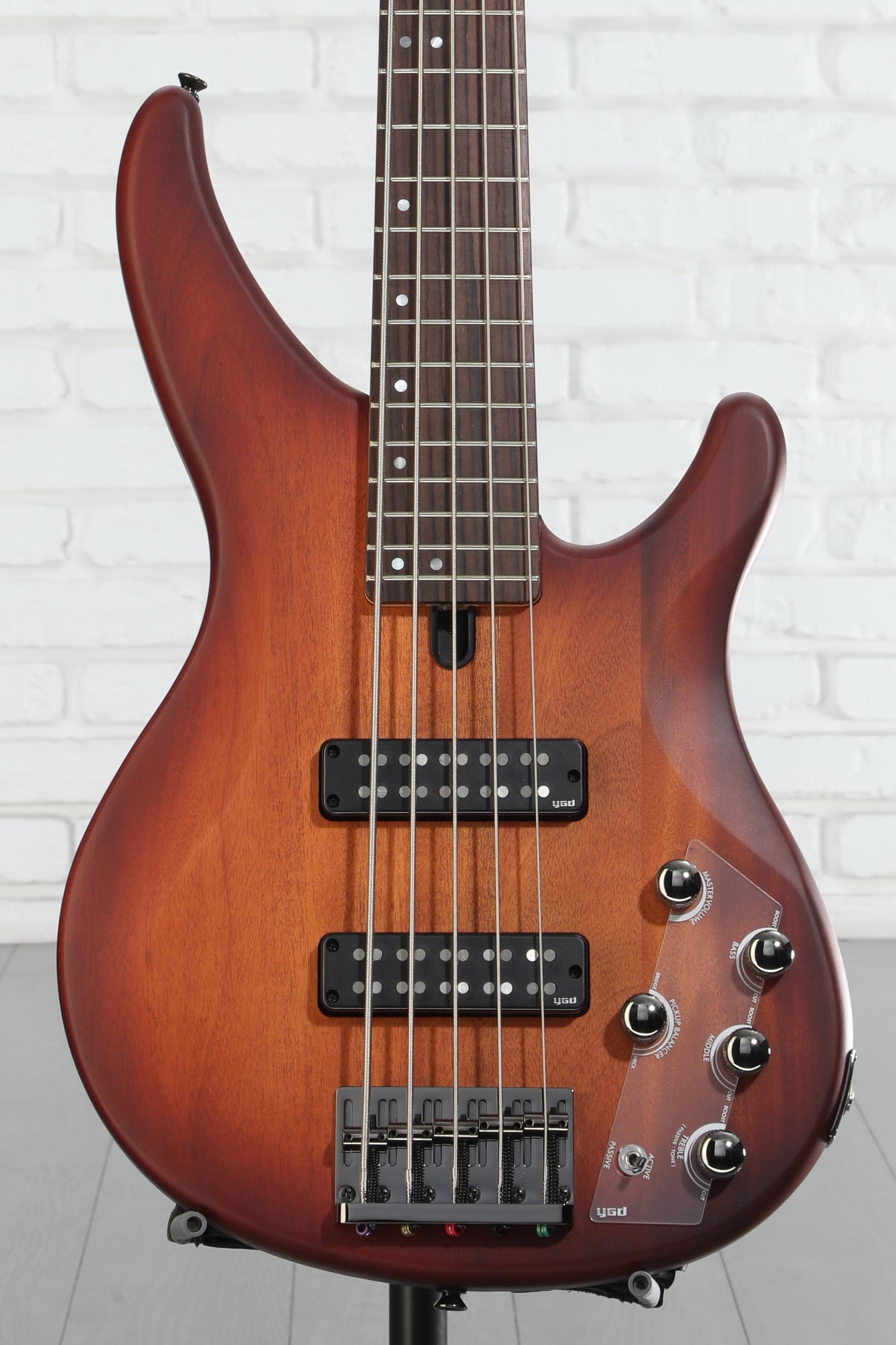 Yamaha TRBX505 5-string Bass Guitar - Brick Burst | Sweetwater