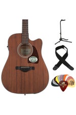 Photo of Ibanez AW54CE Acoustic-electric Guitar Essentials Bundle - Open Pore Natural