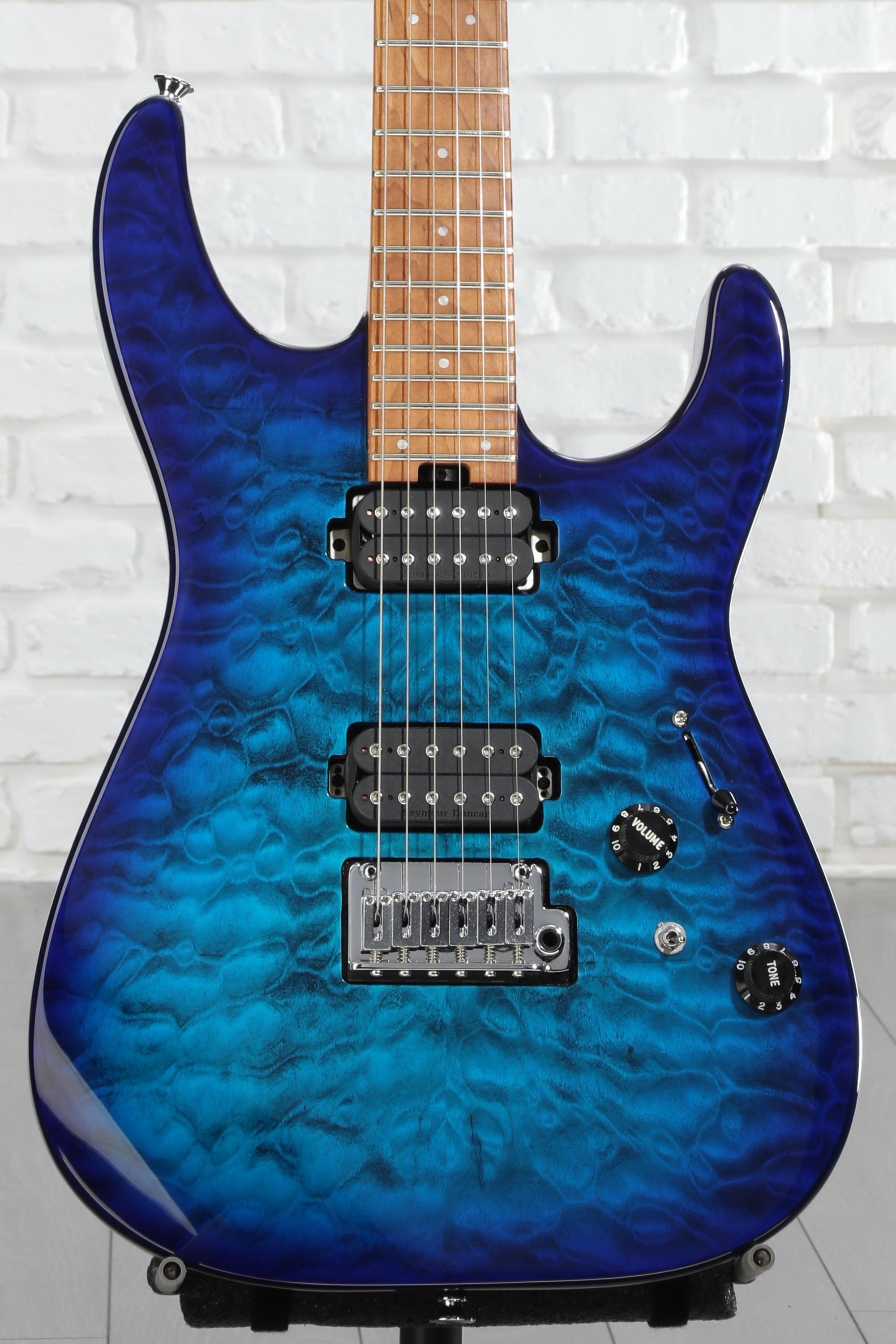 ほぼ新品CHARVEL Pro-Mod DK24 HH 2PT Blue Dinky™ (DK) :: Pro-Mod DK24 HH 2PT CM QM, Caramelized Maple