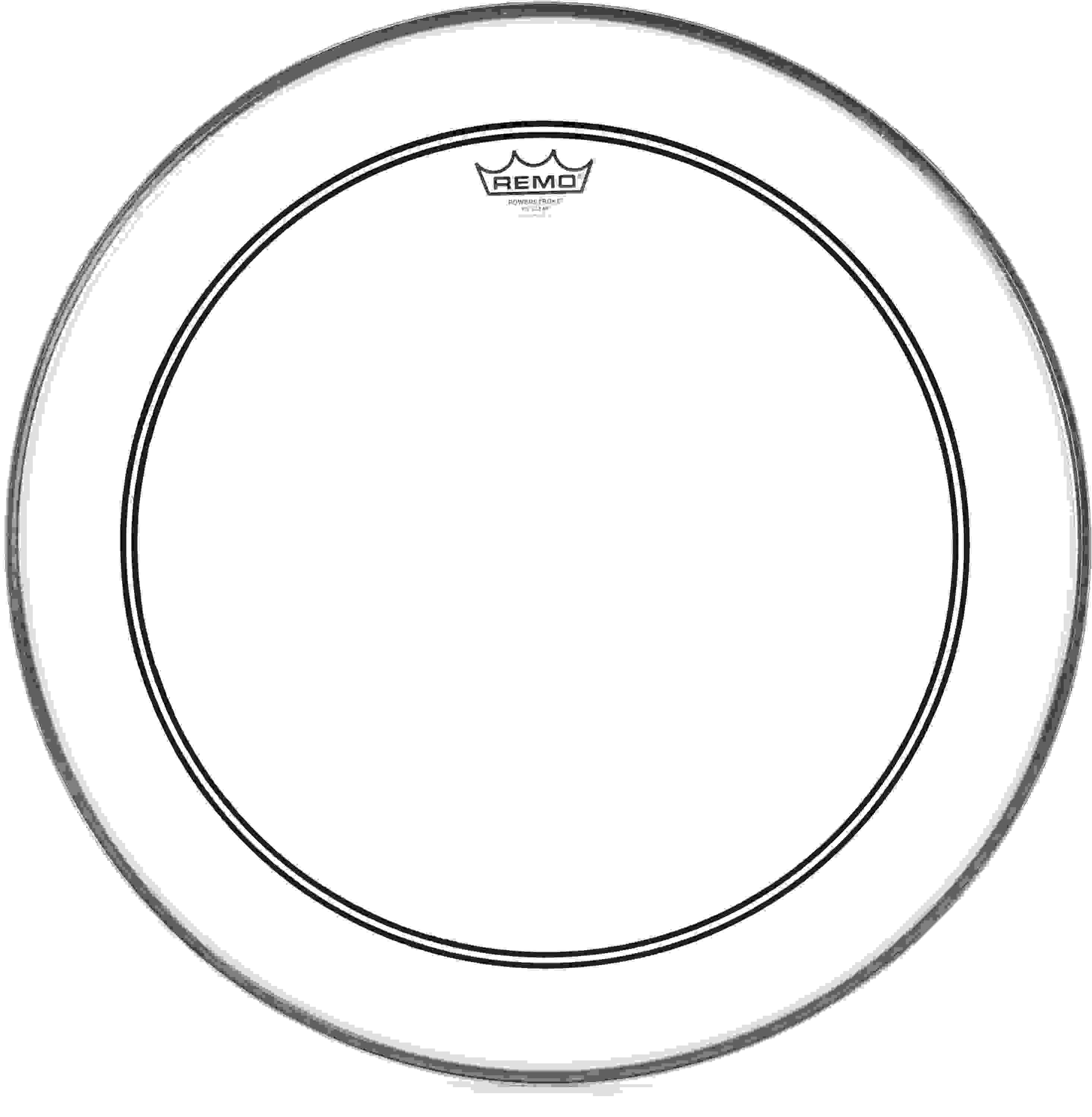 Remo Powerstroke P3 Clear Bass Drumhead - 22 inches