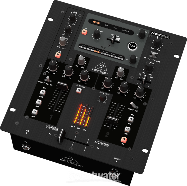 Behringer Pro Mixer NOX202 2-channel DJ Mixer