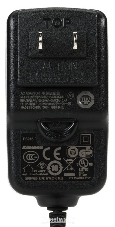 Alimentatore 15V Samson AC500E - Per Microfoni AirLine 77, Concert 77, Stage 55 - Foto 2