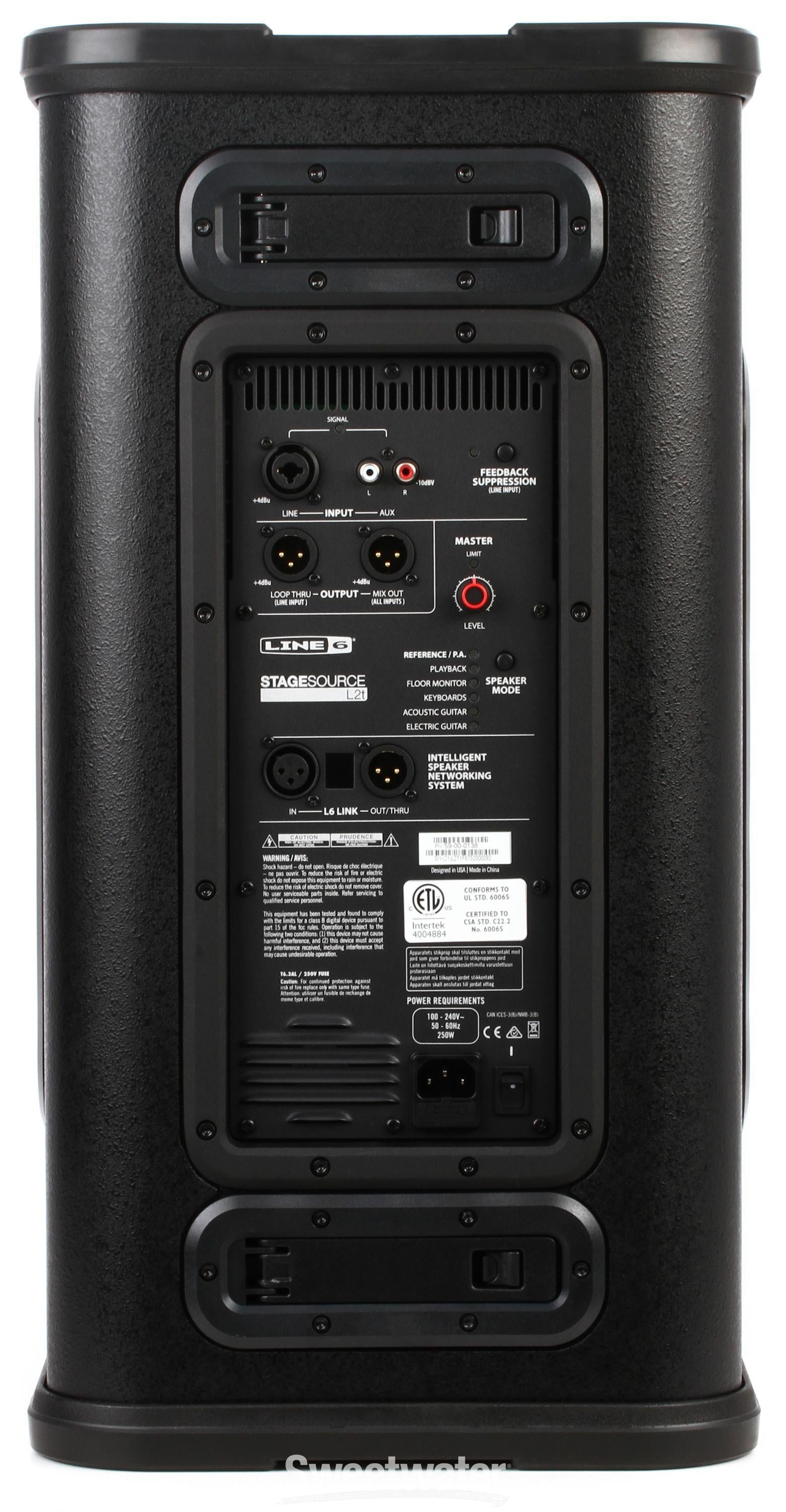 配信機器・PA機器・レコーディング機器 Line6 L2T Line 6 StageSource L2t 800W 2-way Smart Speaker System