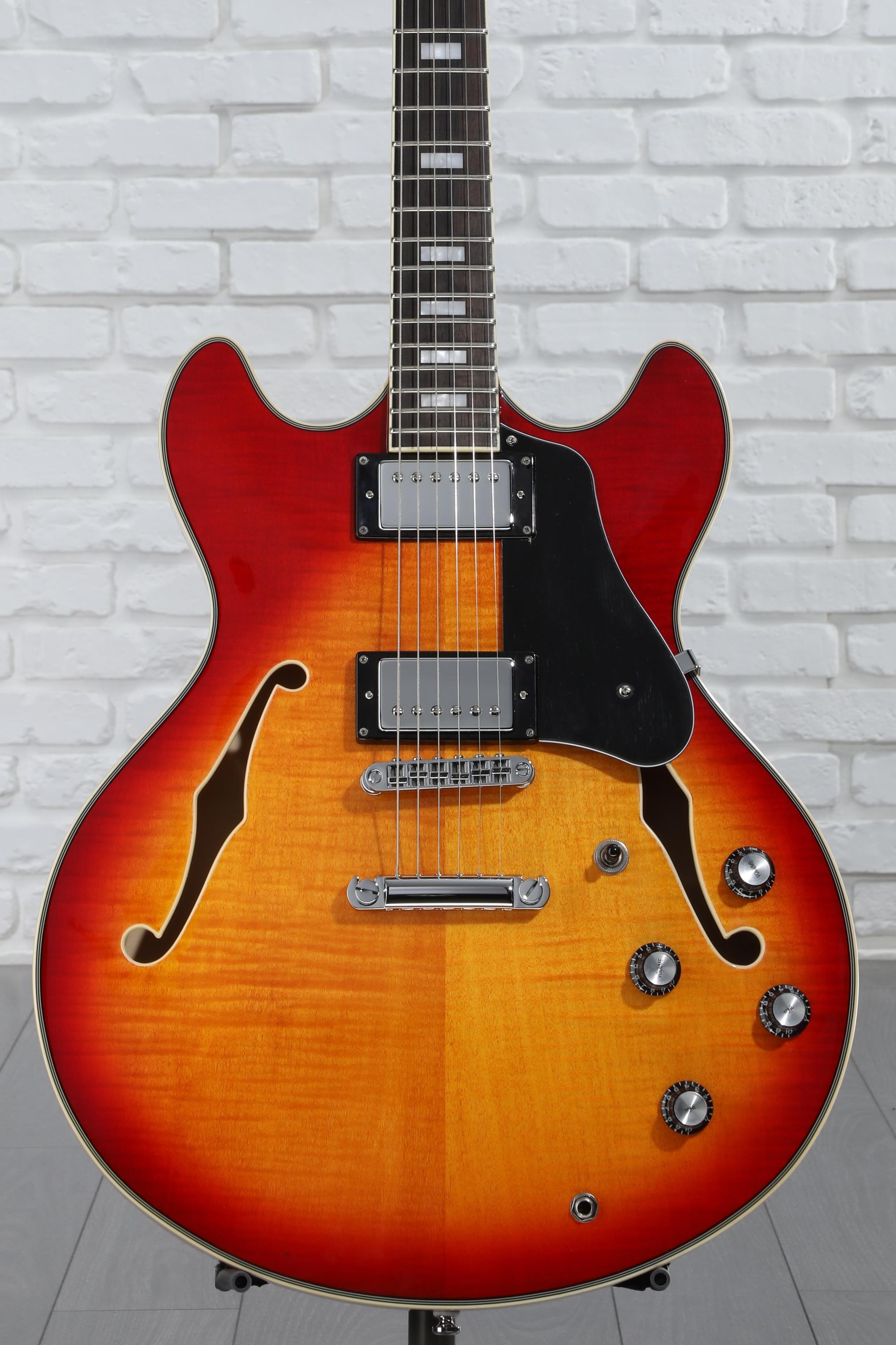 SIRE H7 Cherry Sunburst サイアー セミアコ Sire Larry Carlton H7 Semi-hollow Electric Guitar - Cherry