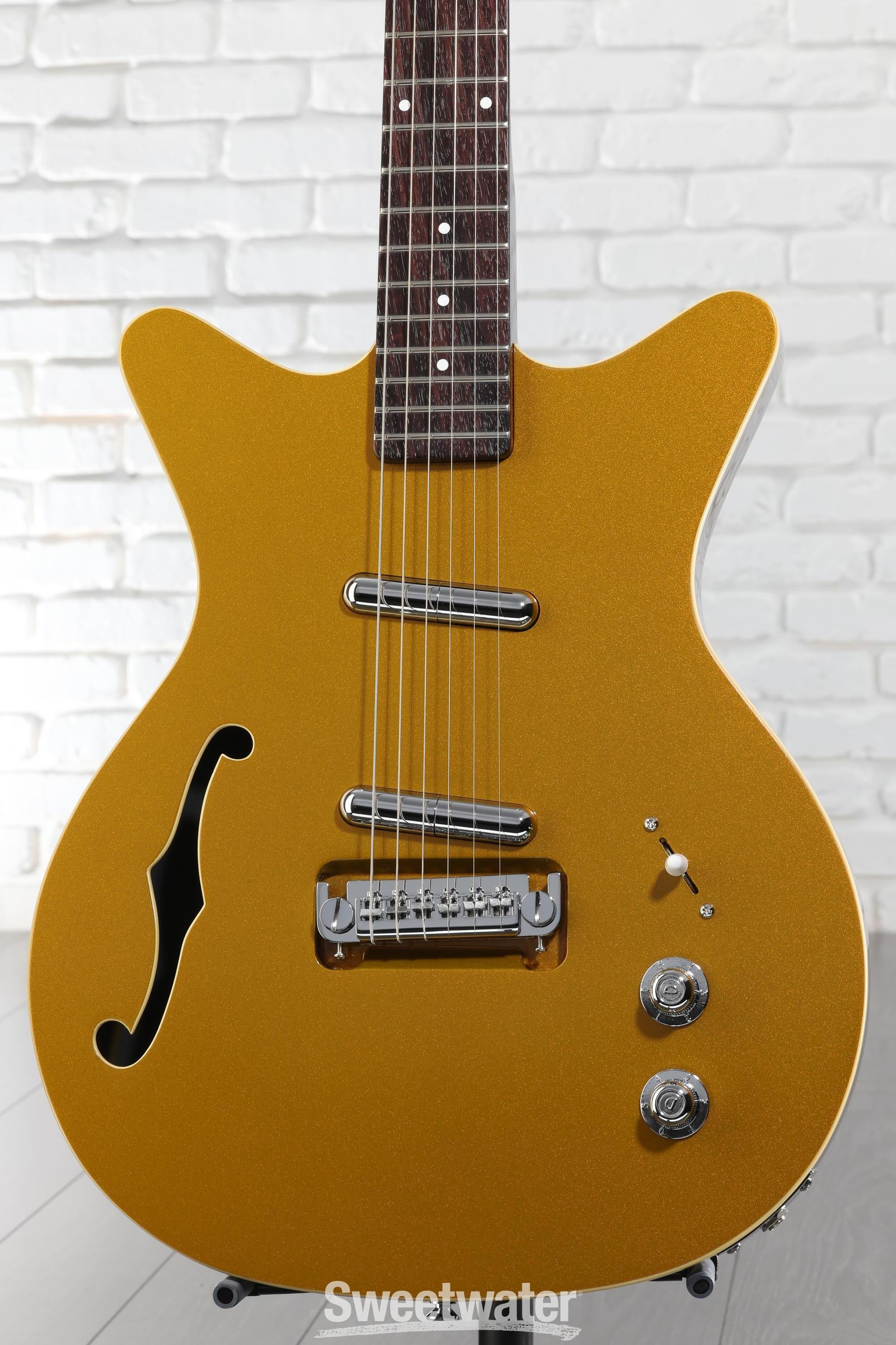 ギター danelectro 59dc 50th Danelectro Fifty Niner DC Semi-hollowbody Electric Guitar - Gold