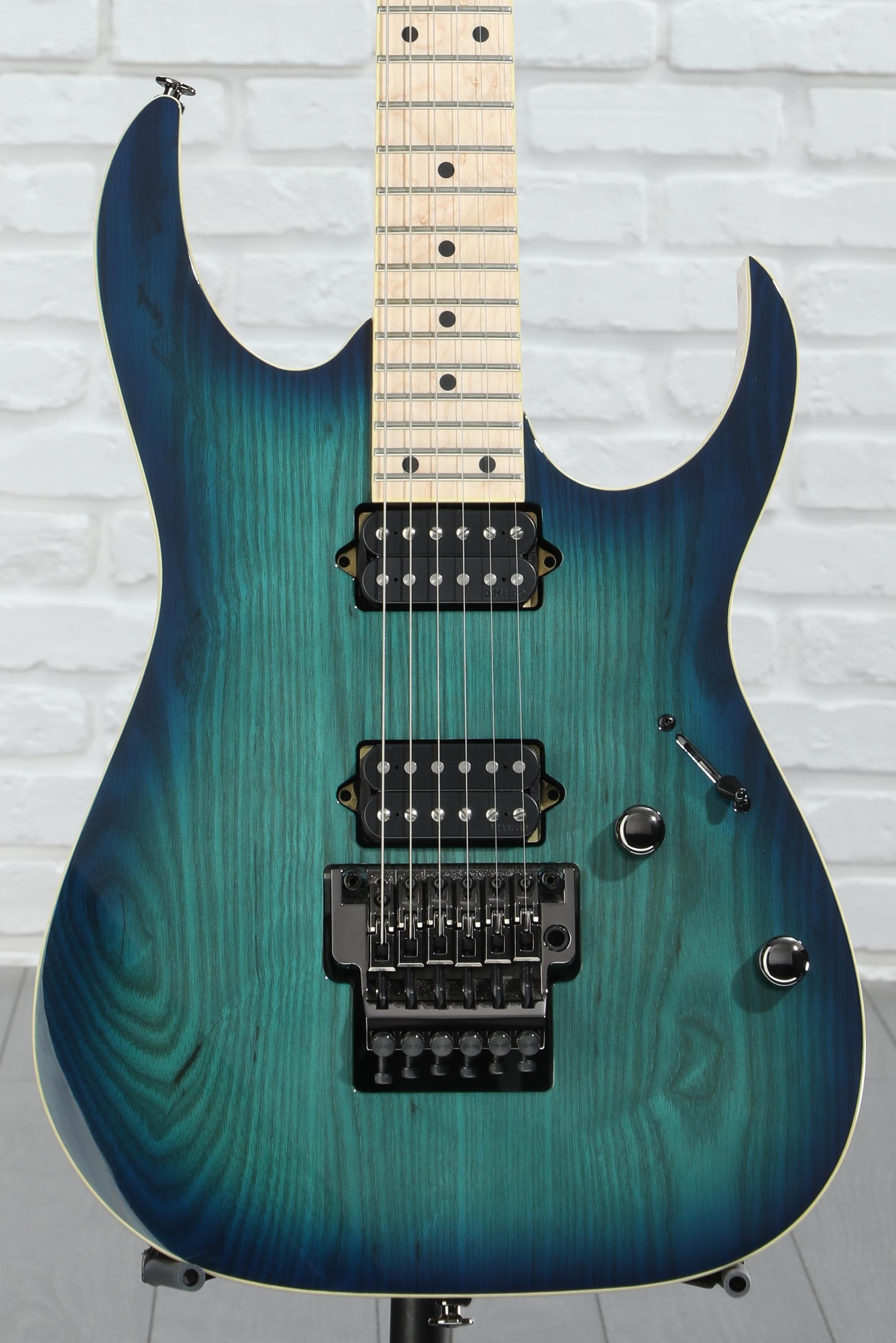 sws117！　Ibanez prestige RG652AHM Ibanez Prestige RG652AHM - Nebula Green Burst | Sweetwater