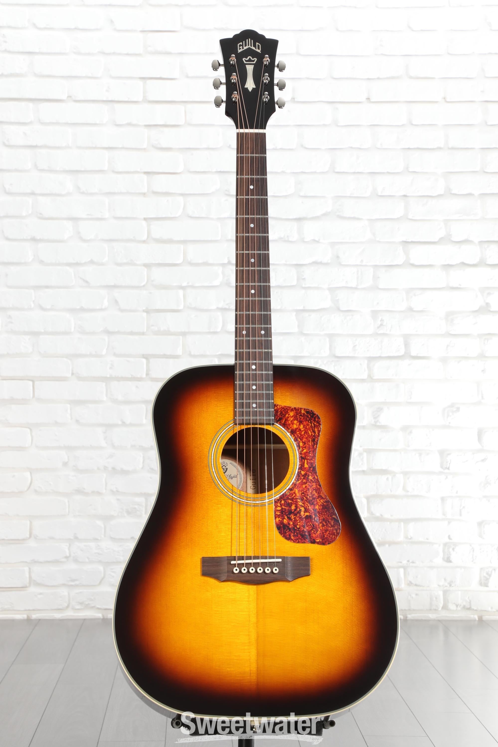 Guild D-140 Dreadnought Acoustic Guitar - Antique Burst | Sweetwater