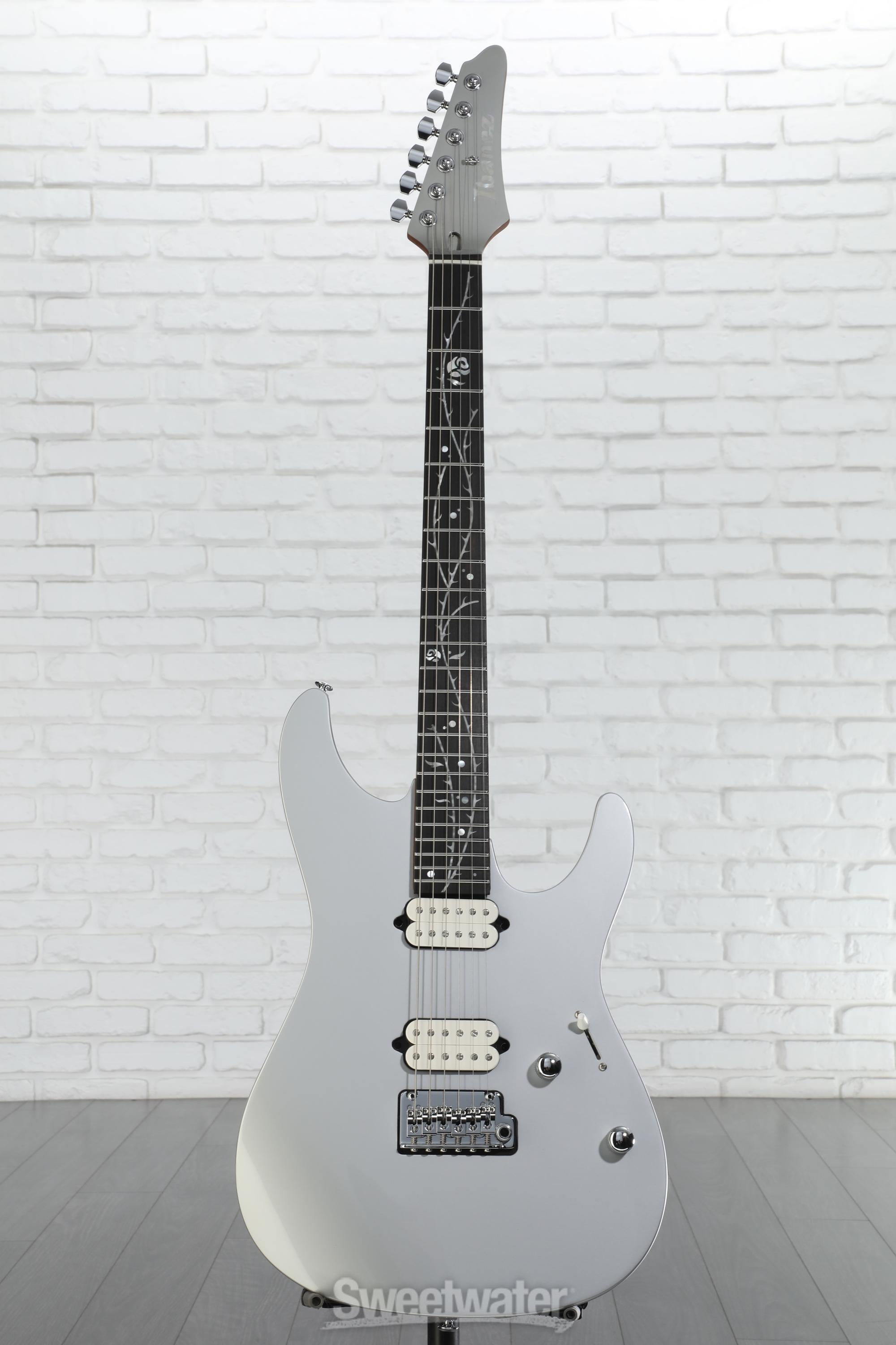 Ibanez TOD10 Tim Henson Signature Electric Guitar - Classic Silver