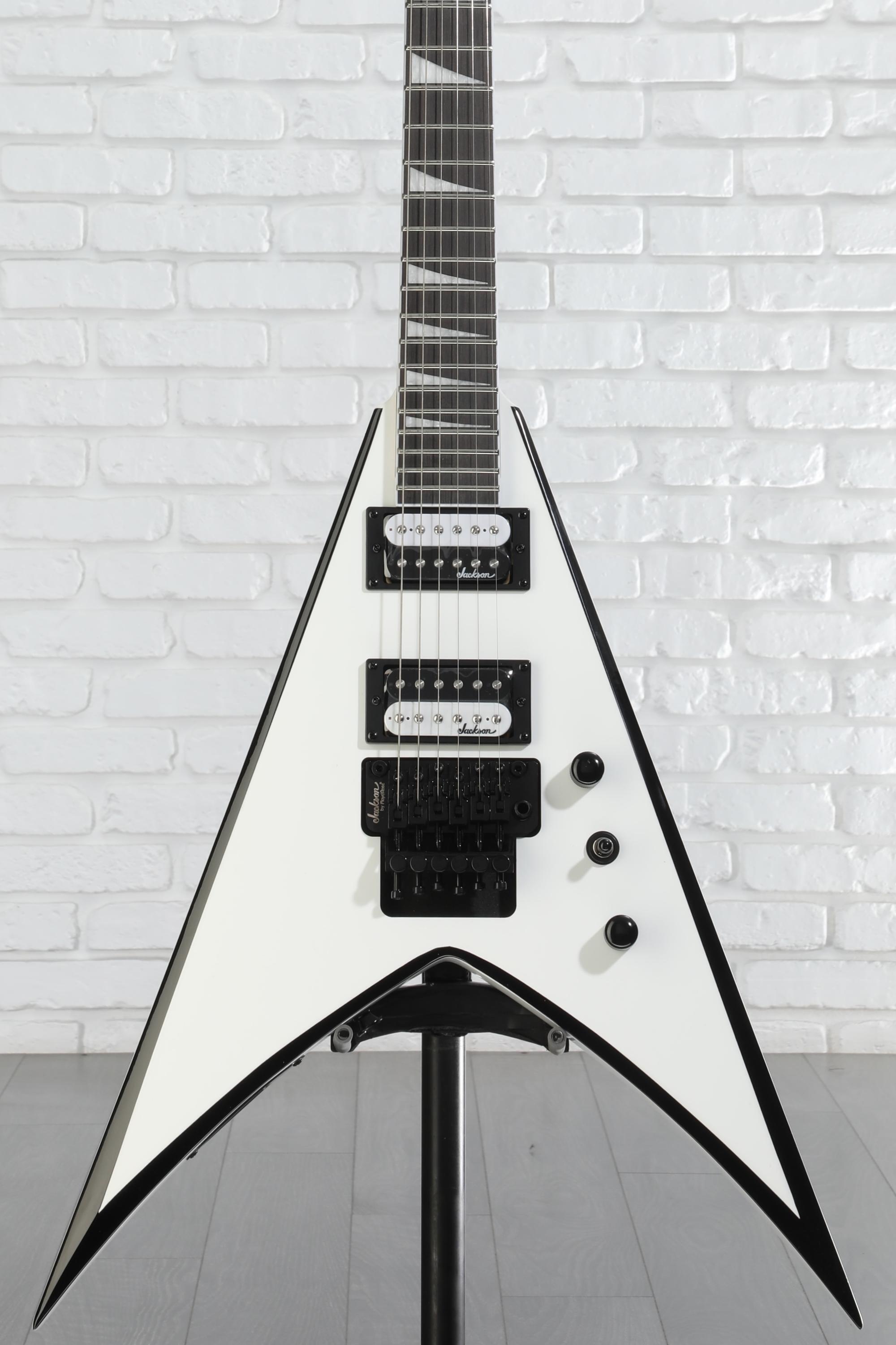 Jackson JS Series King V JS32 - White with Black Bevels