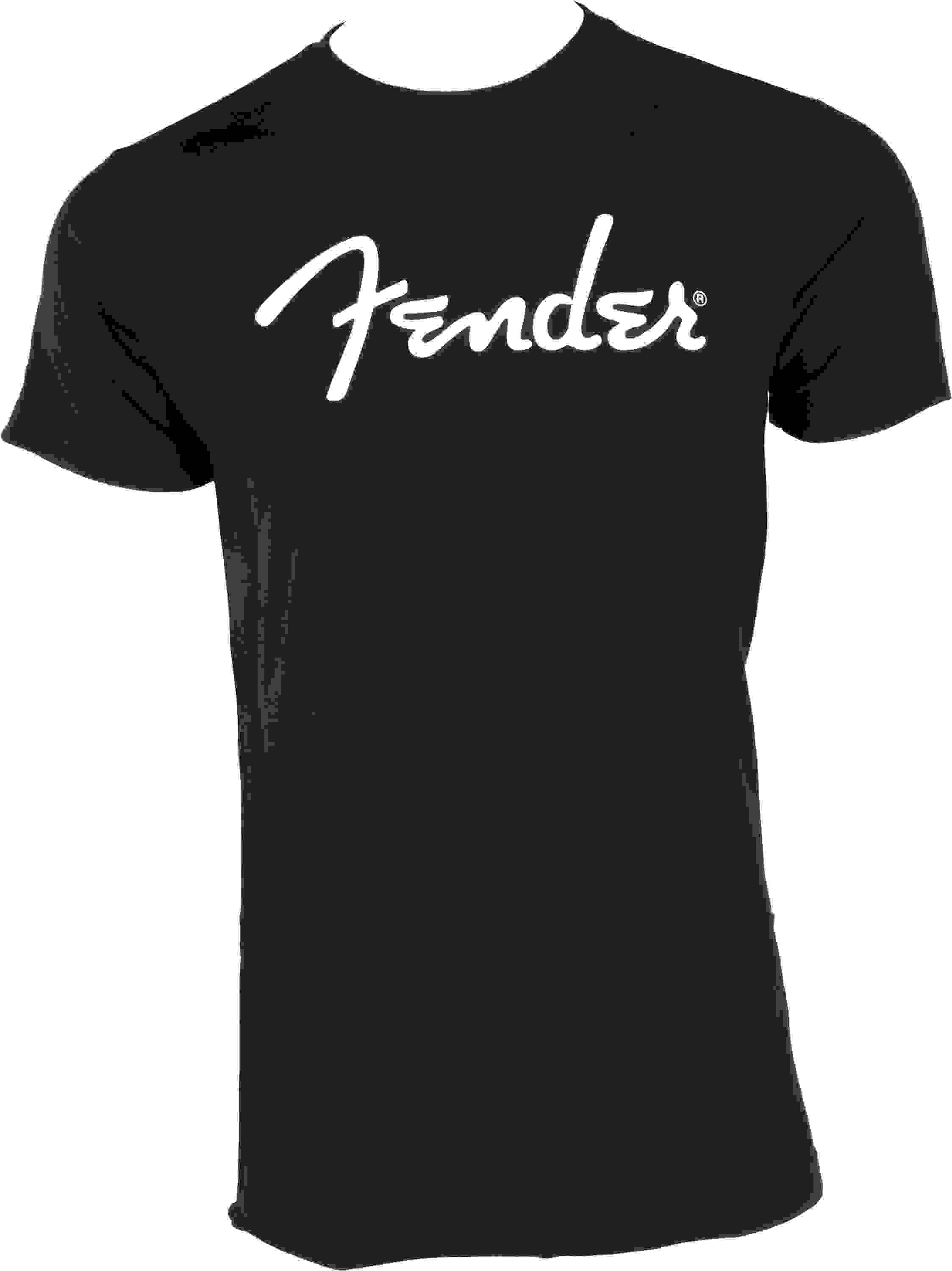 Fender Spaghetti Logo T-shirt - Black, Large