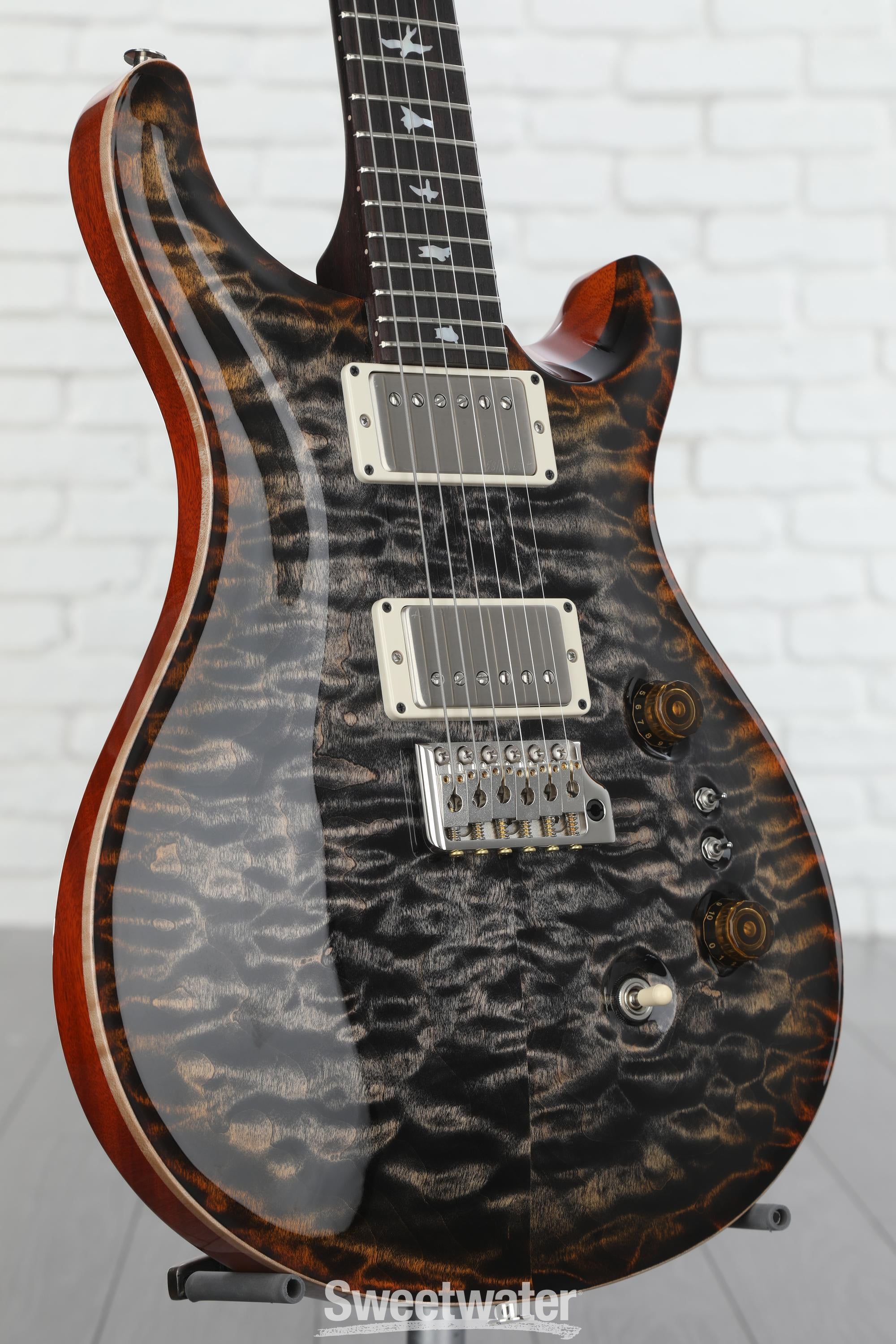 PRS Wood Library Custom 24-08 Electric Guitar - Burnt Maple Leaf