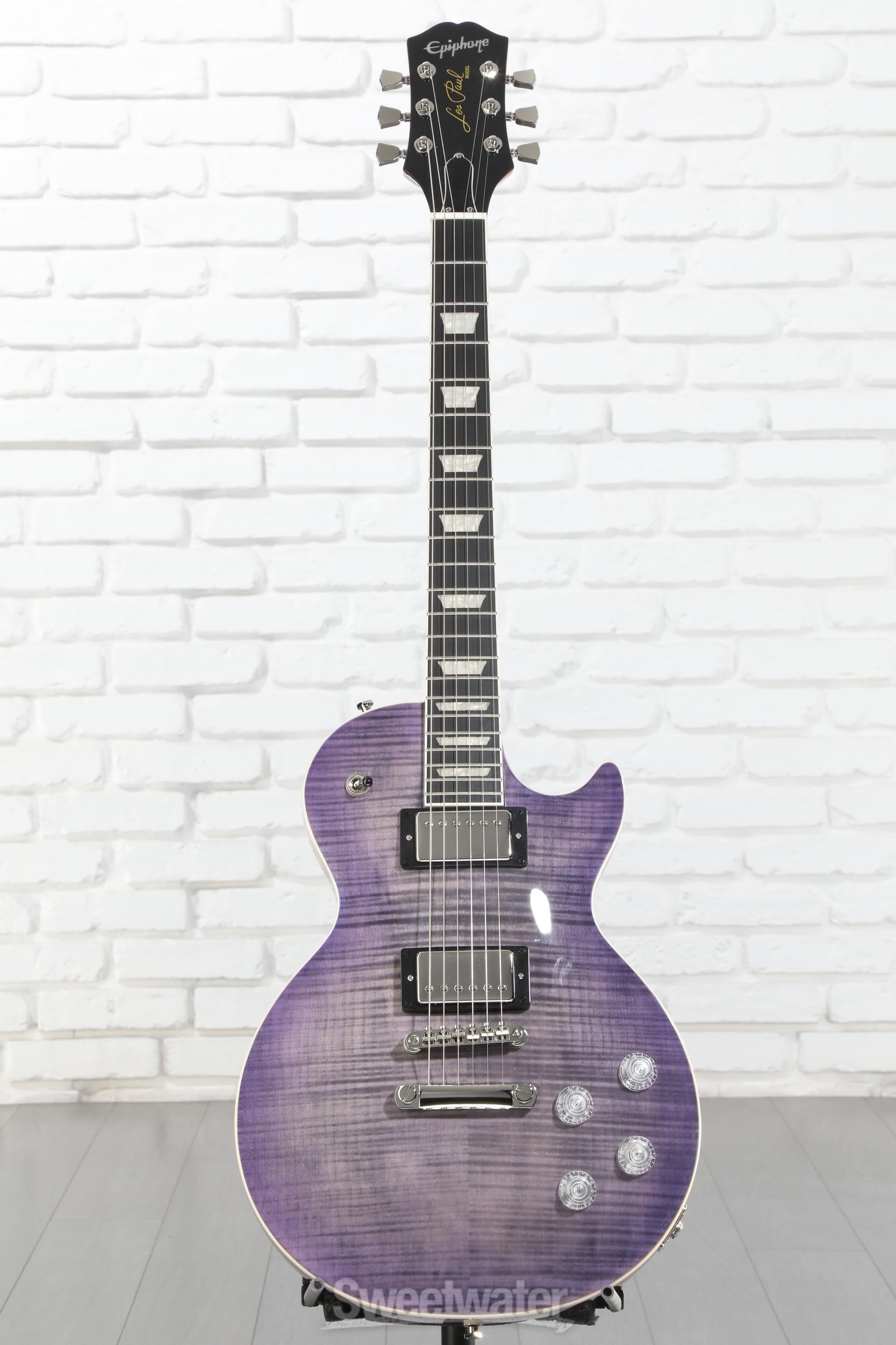 Epiphone Les Paul Modern Figured Electric Guitar - Purple