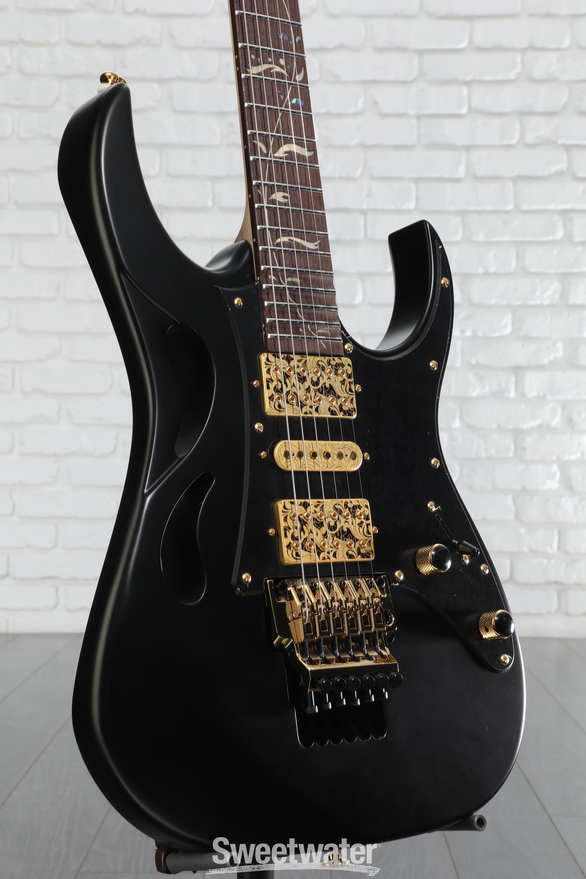 Ibanez Steve Vai Signature PIA3761 Electric Guitar - Onyx Black